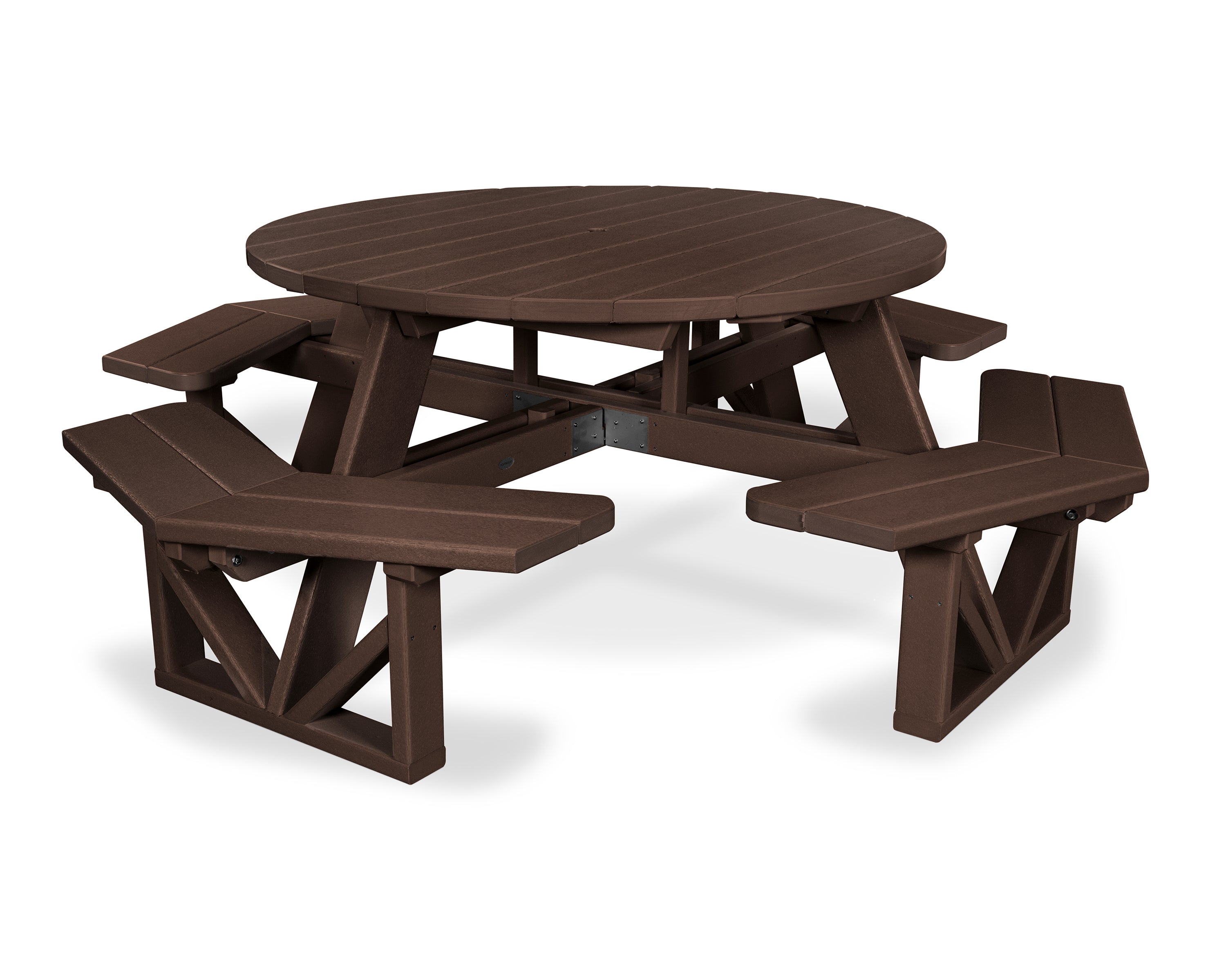 POLYWOOD Park 53" Octagon Table in Mahogany