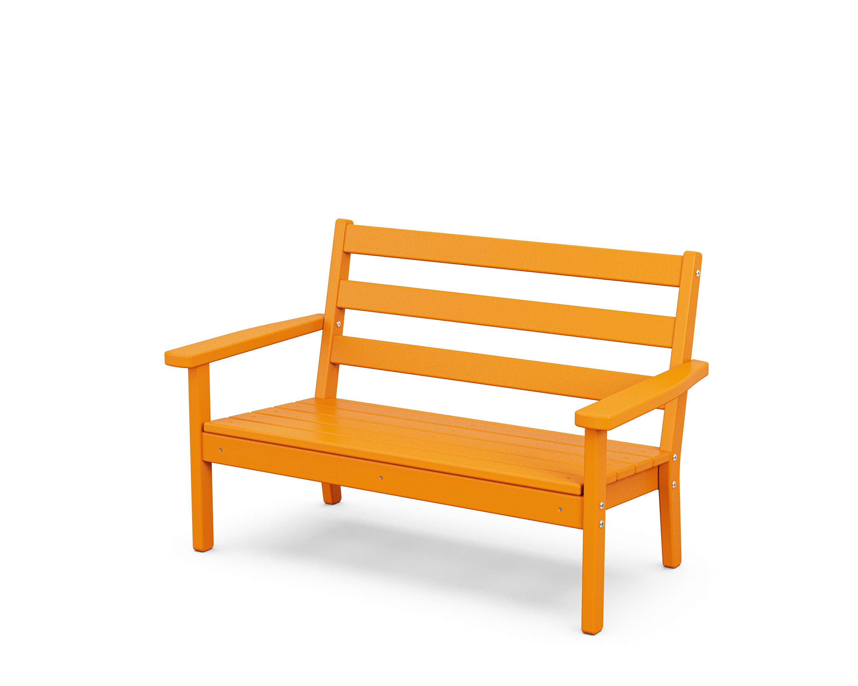 POLYWOOD Kids Lakeside Bench in Tangerine