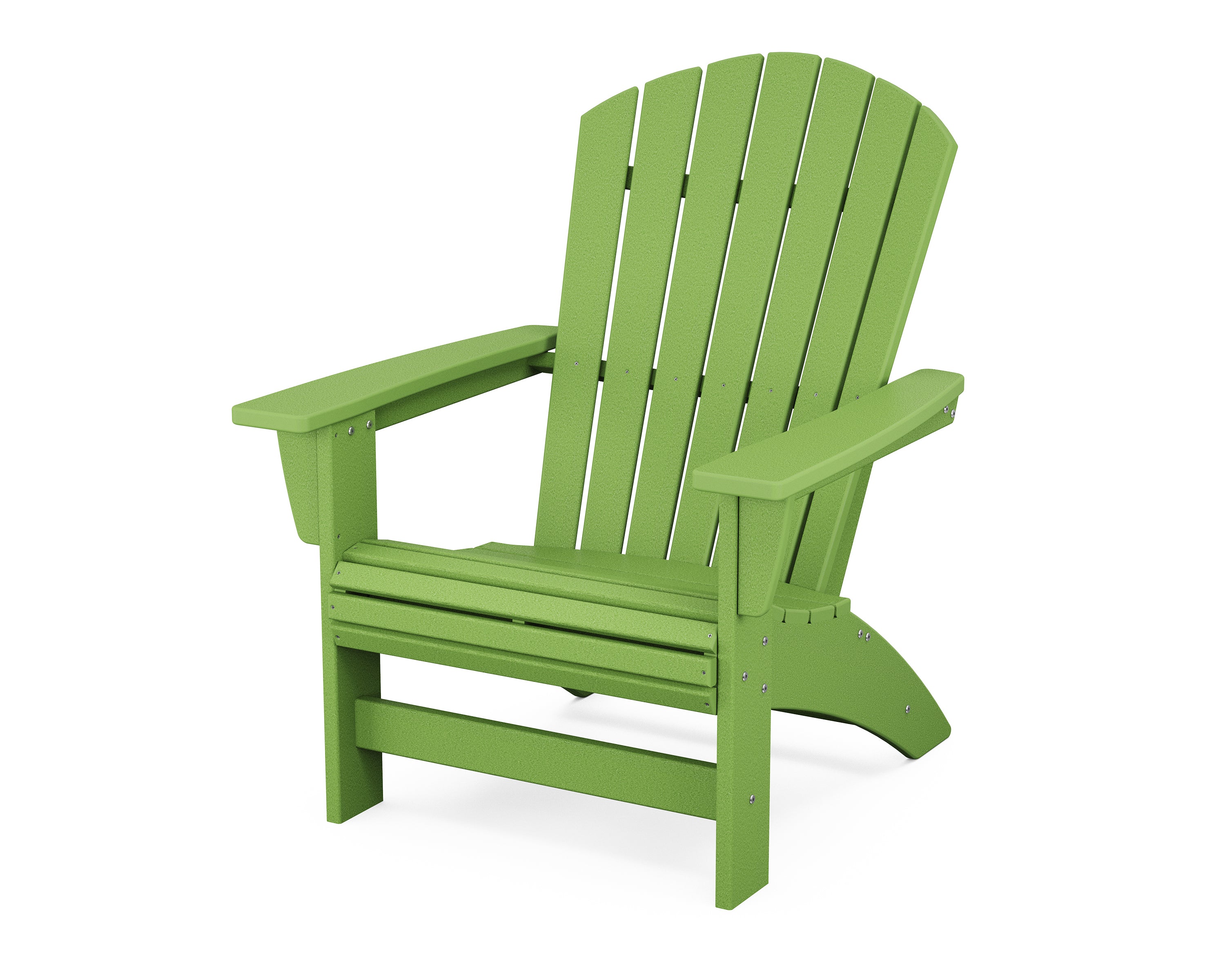 POLYWOOD Nautical Grand Adirondack Chair in Lime