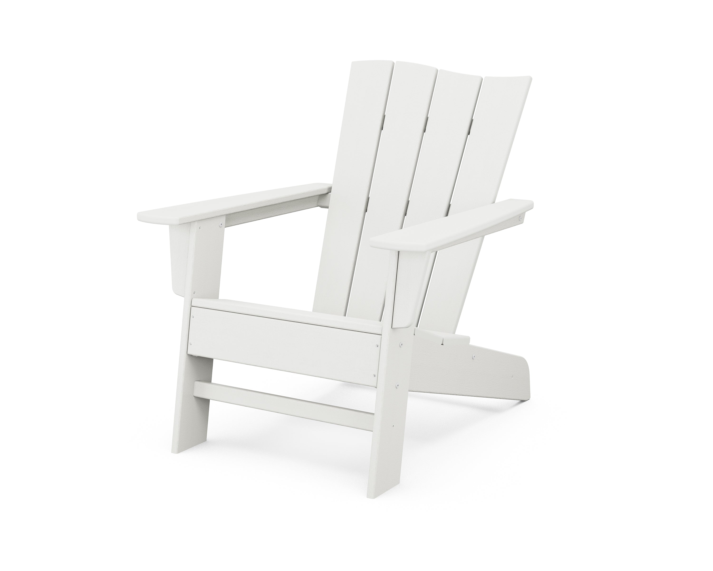 POLYWOOD The Wave Chair Left in Vintage White