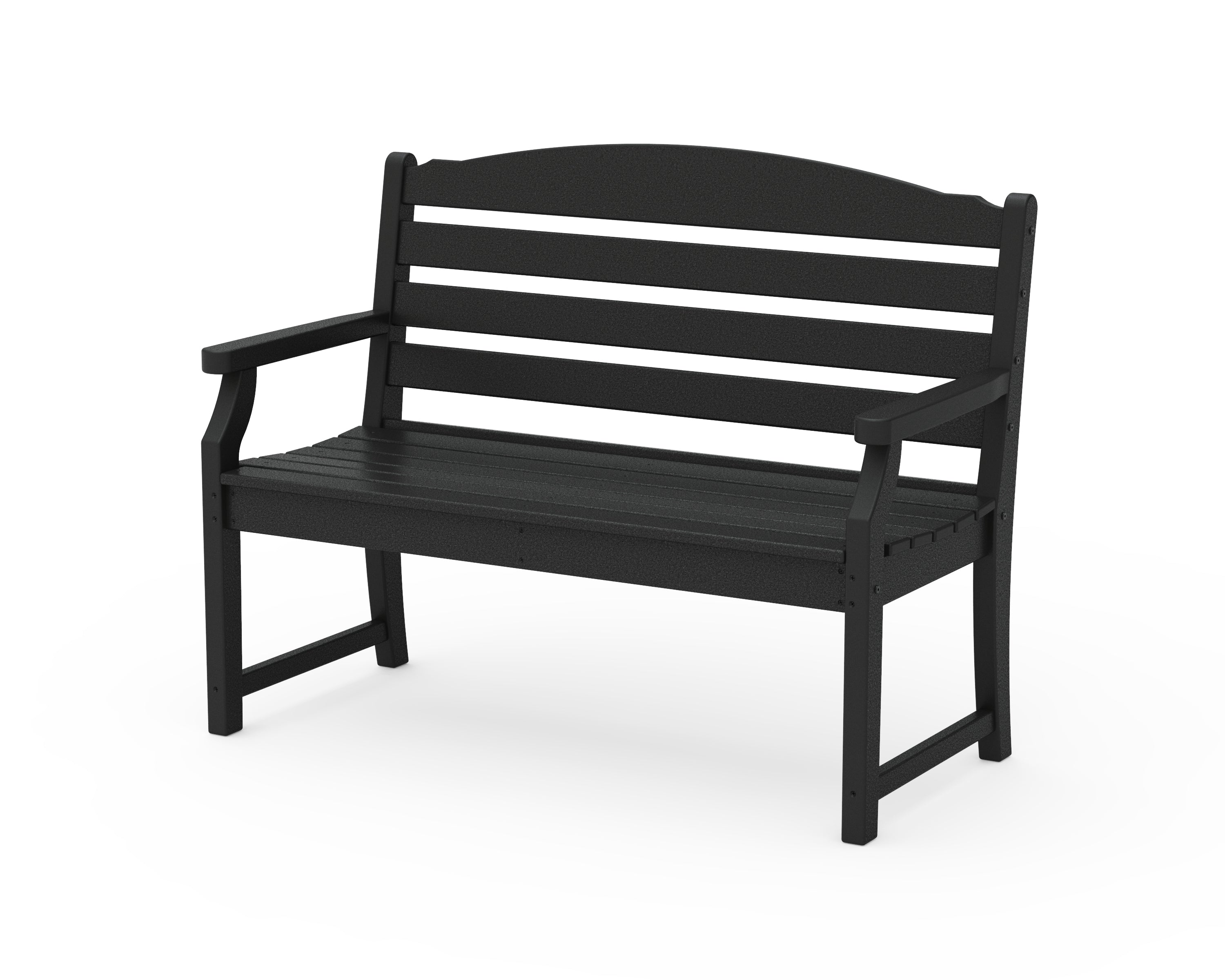 POLYWOOD Savannah 48” Bench in Black
