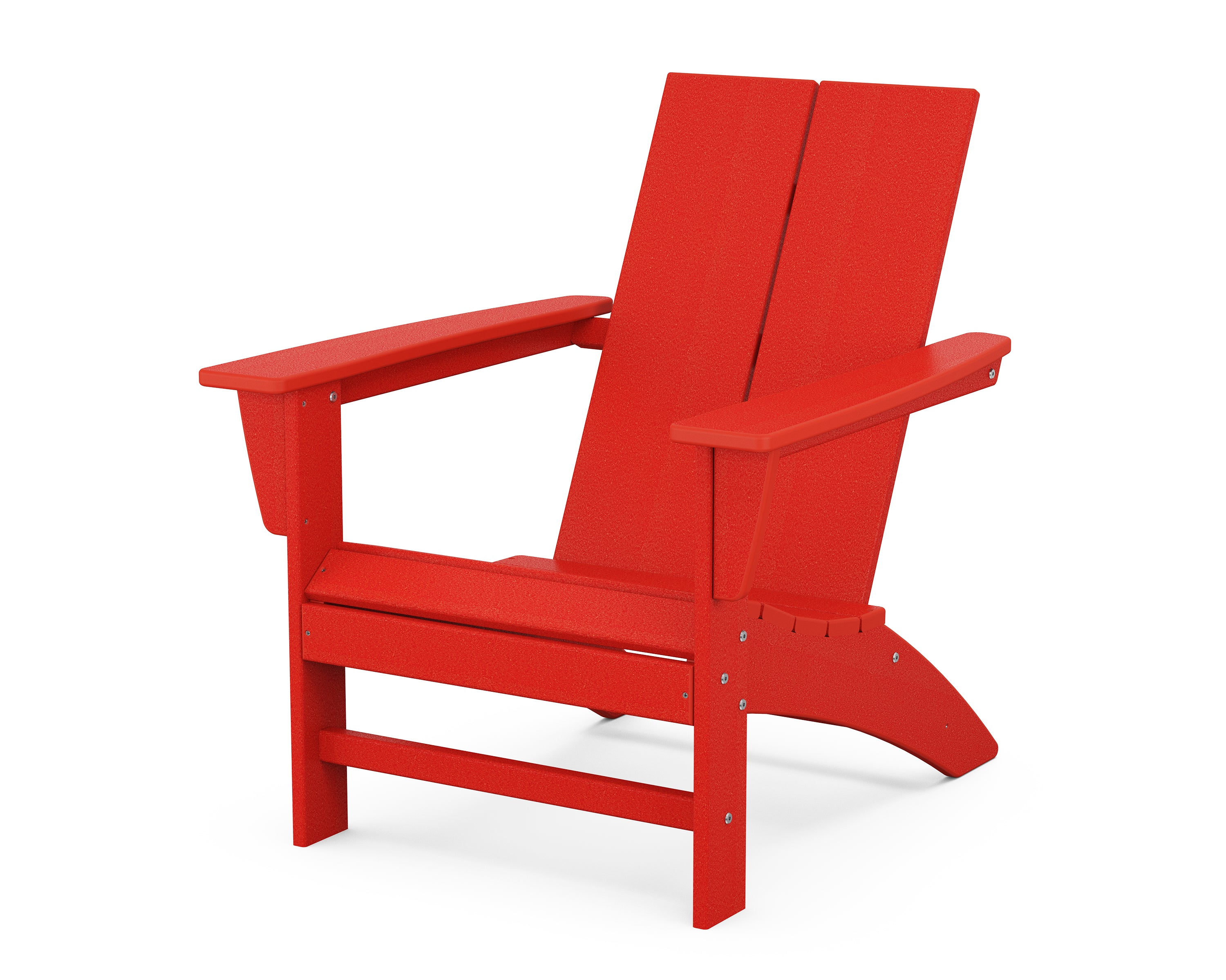 POLYWOOD Country Living Modern Adirondack Chair in Sunset Red