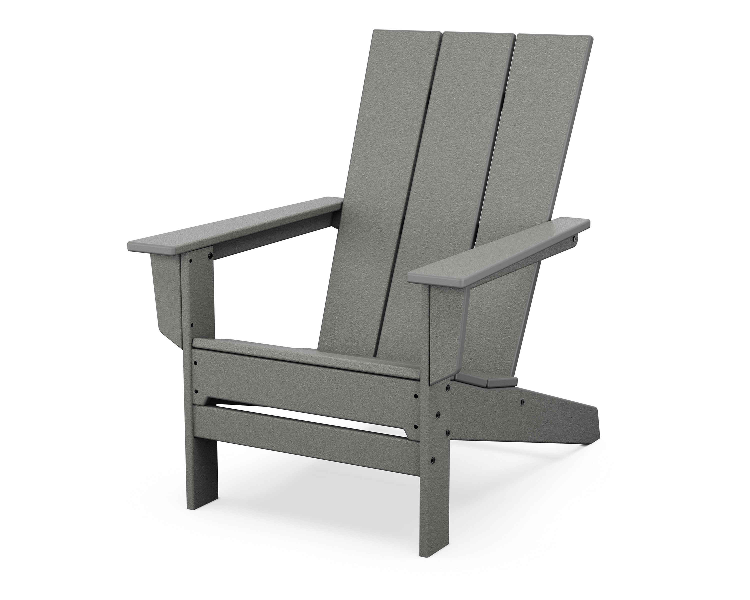 POLYWOOD Modern Studio Adirondack Chair in Slate Grey