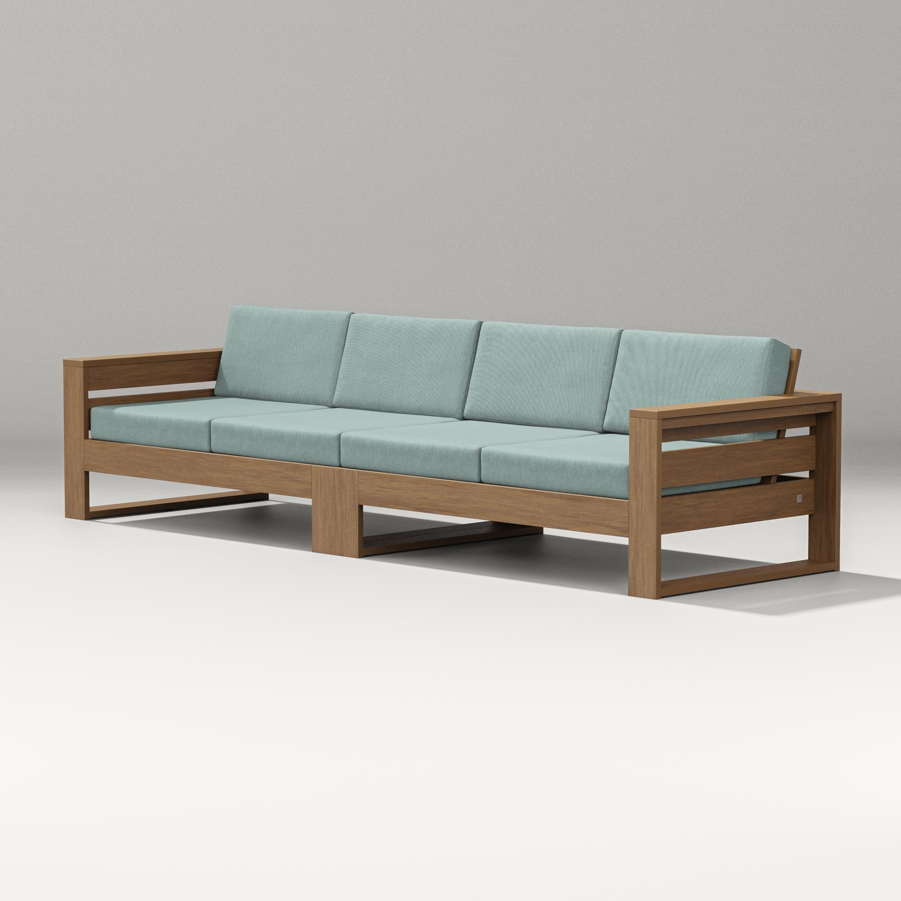 PW Designer Series Latitude Straight Sectional in Natural / Glacier Spa