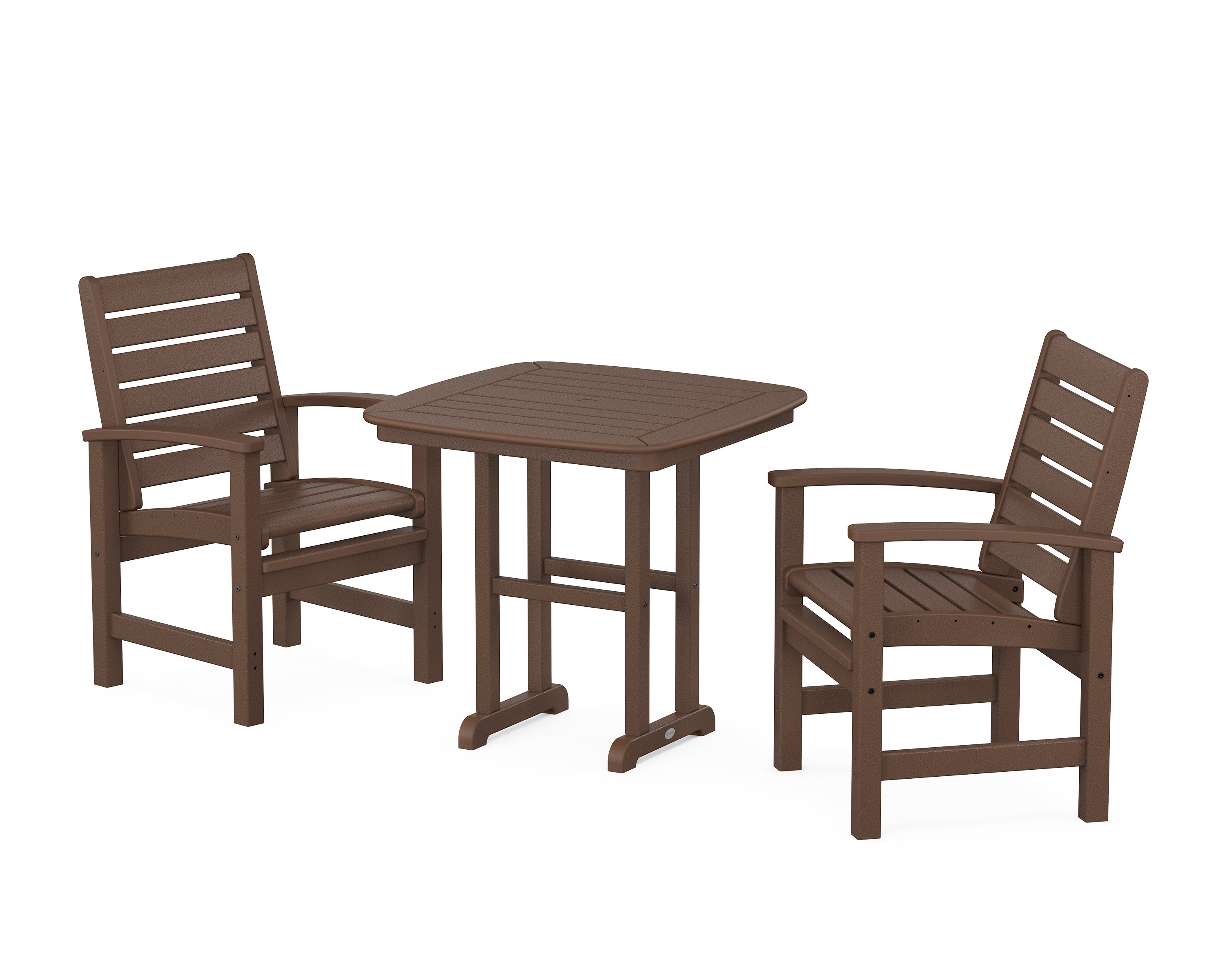 POLYWOOD Signature 3-Piece Dining Set in Mahogany