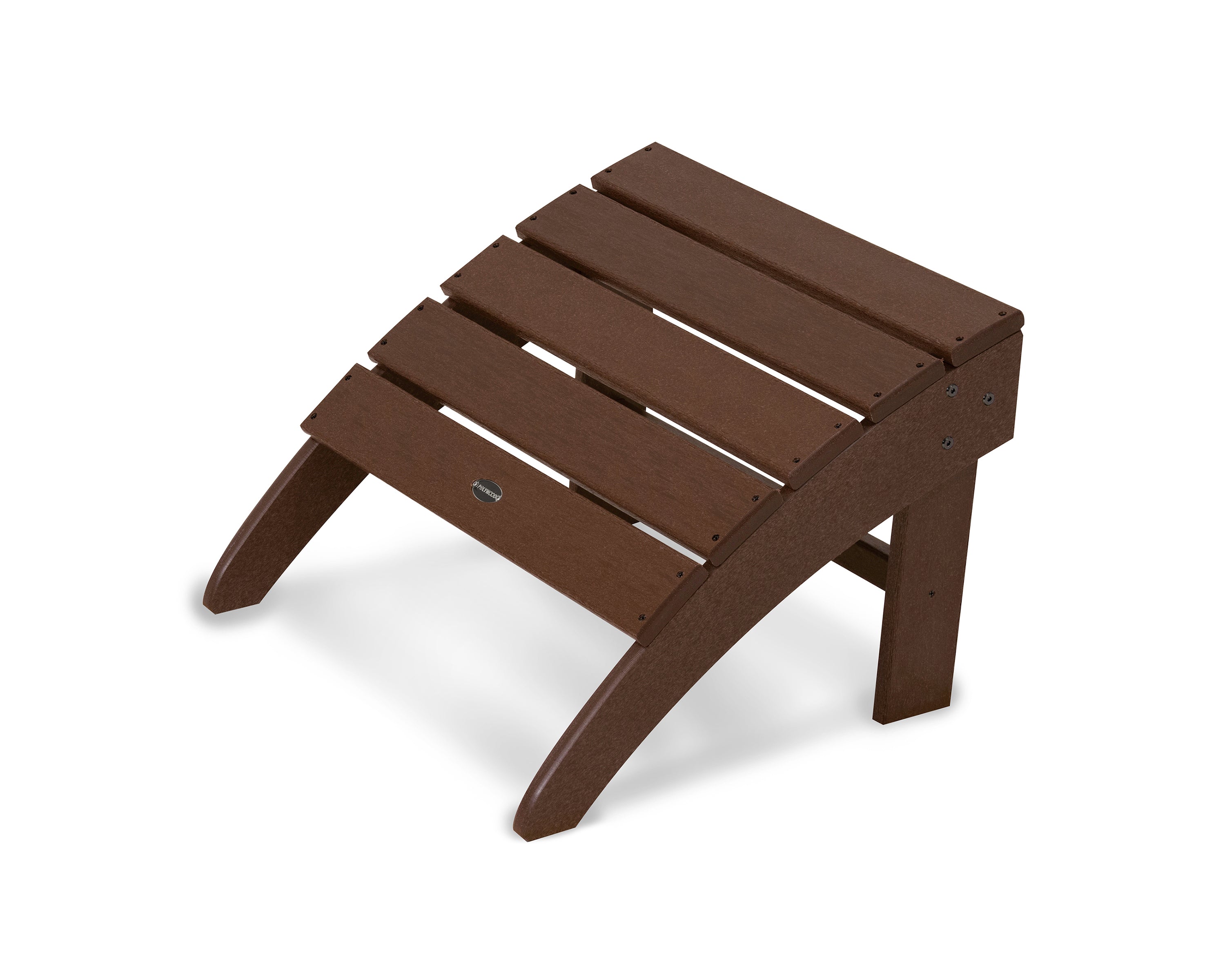 POLYWOOD South Beach Adirondack Ottoman in Mahogany