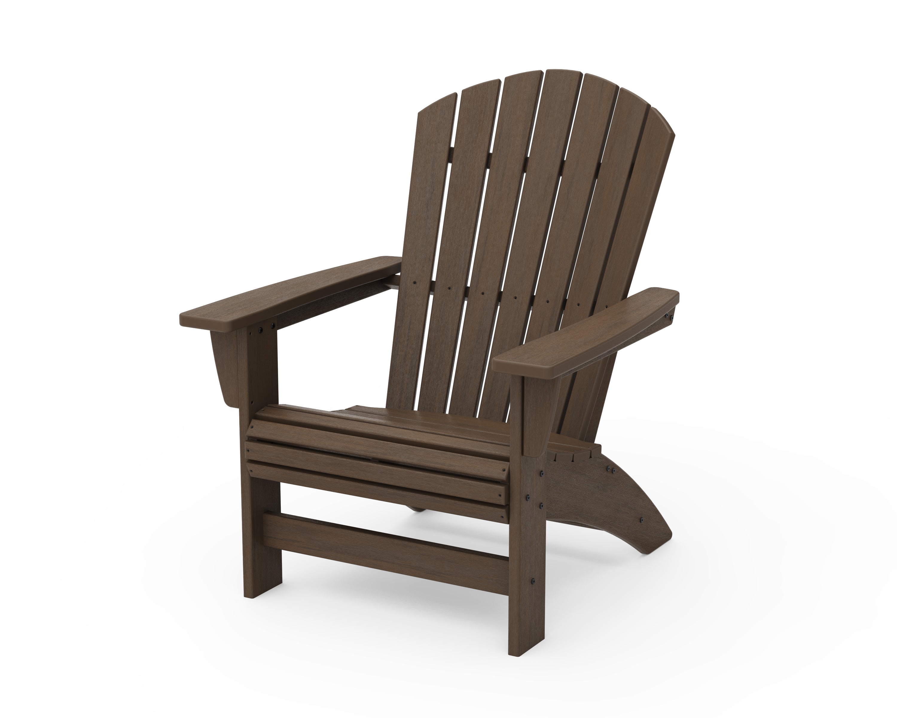 POLYWOOD Nautical Grand Adirondack Chair in Kona