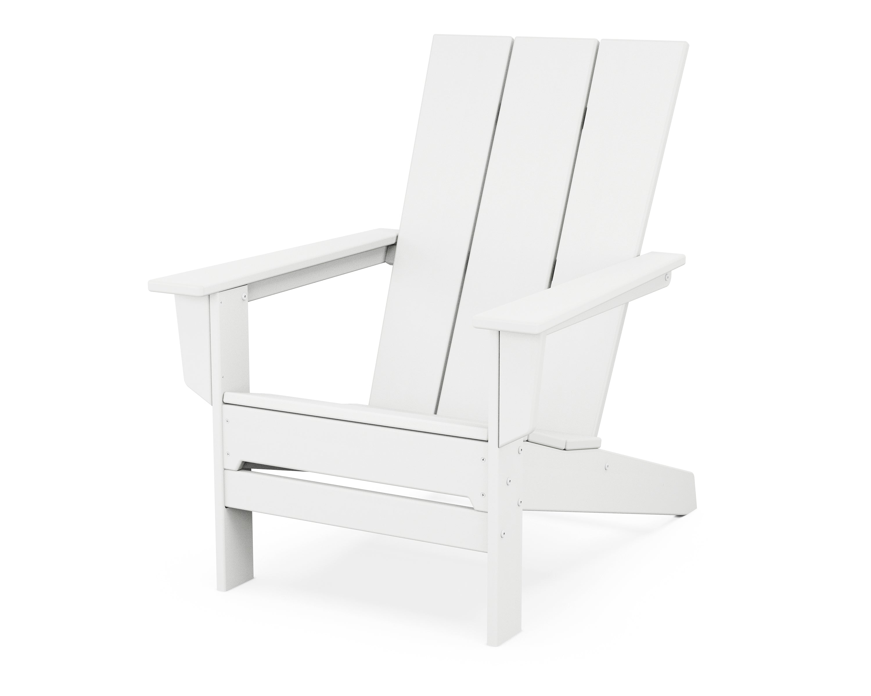 POLYWOOD Modern Studio Adirondack Chair in White
