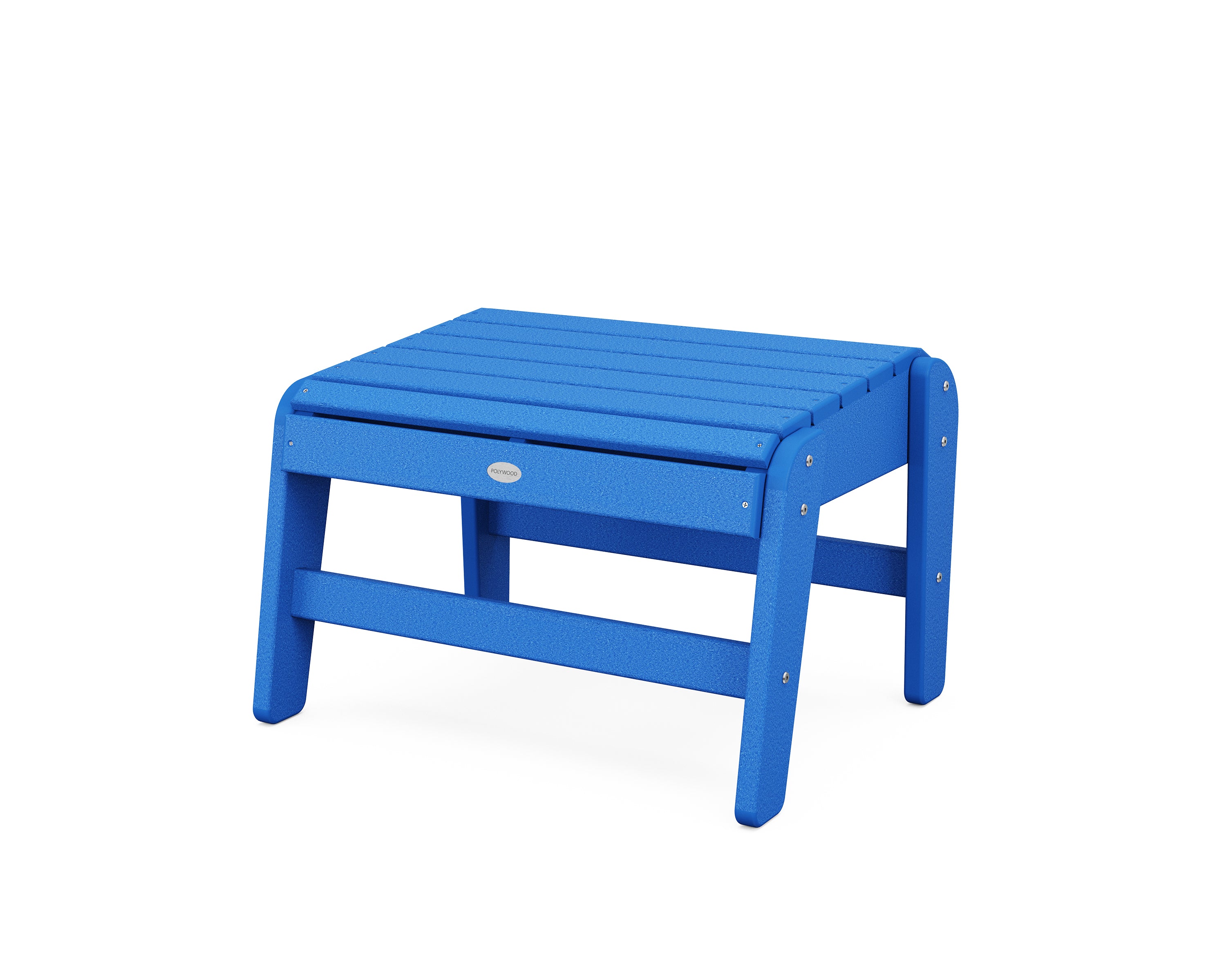 POLYWOOD Grand Upright Adirondack Ottoman in Pacific Blue