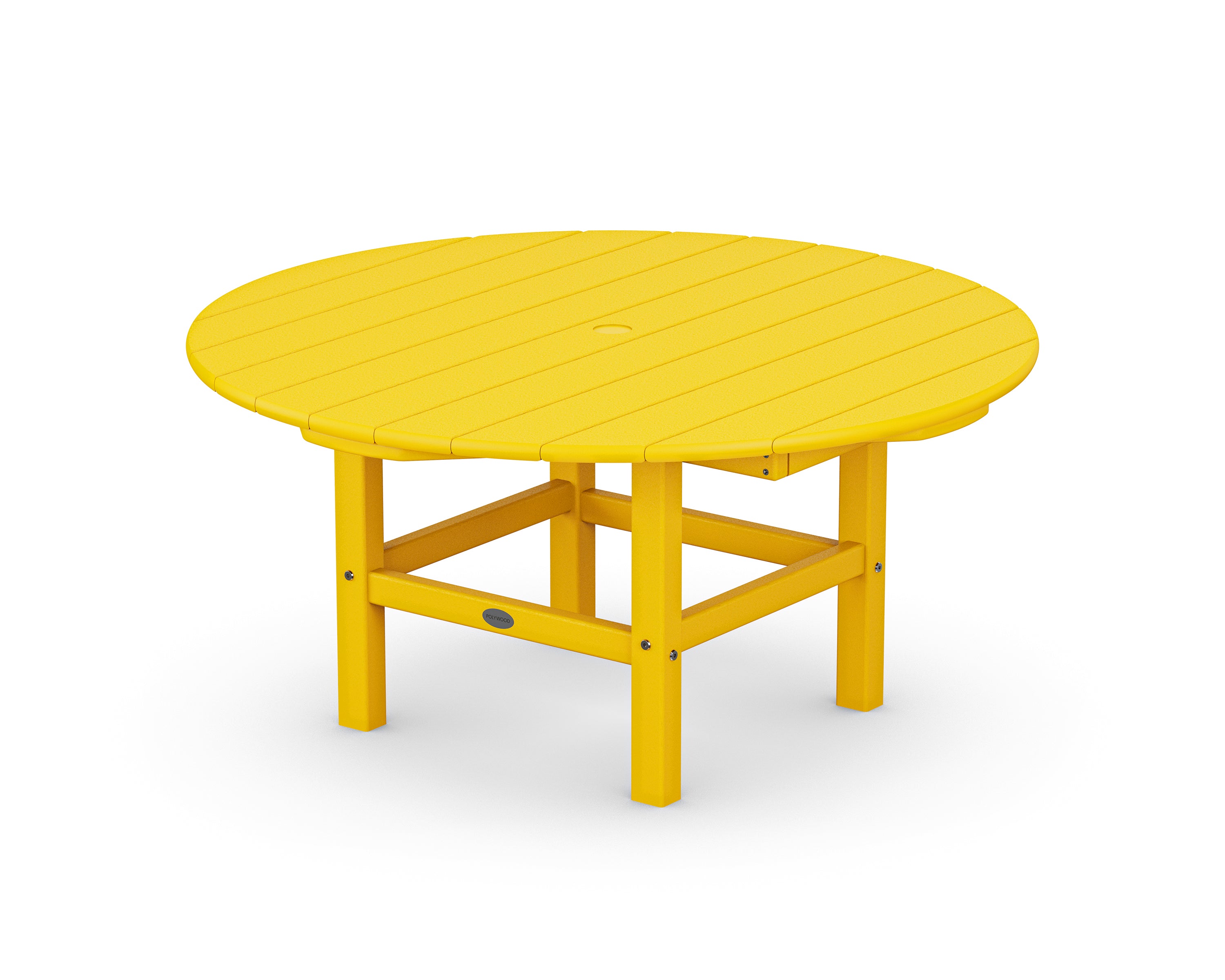 POLYWOOD Round 37" Conversation Table in Lemon