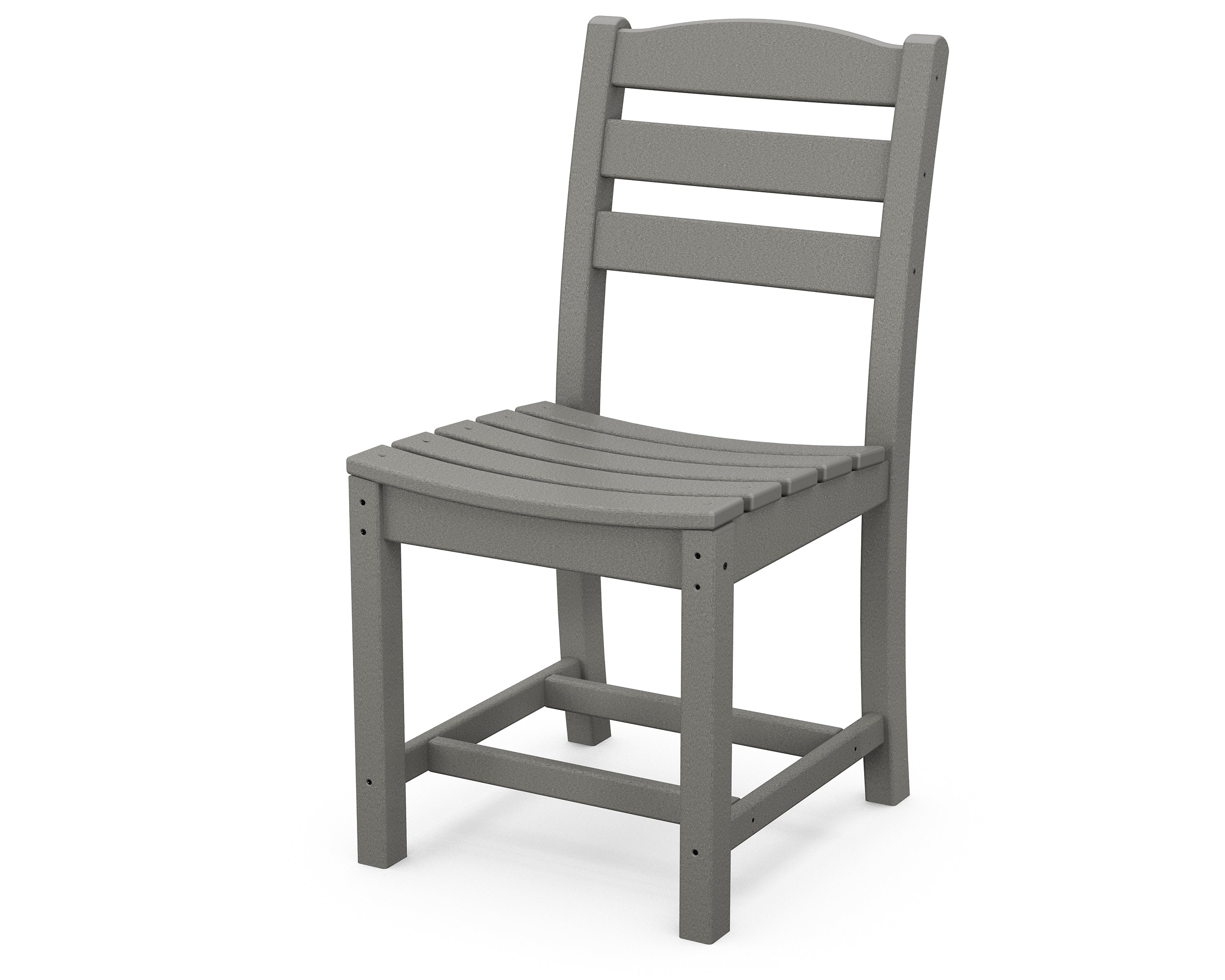 POLYWOOD La Casa Café Dining Side Chair in Slate Grey