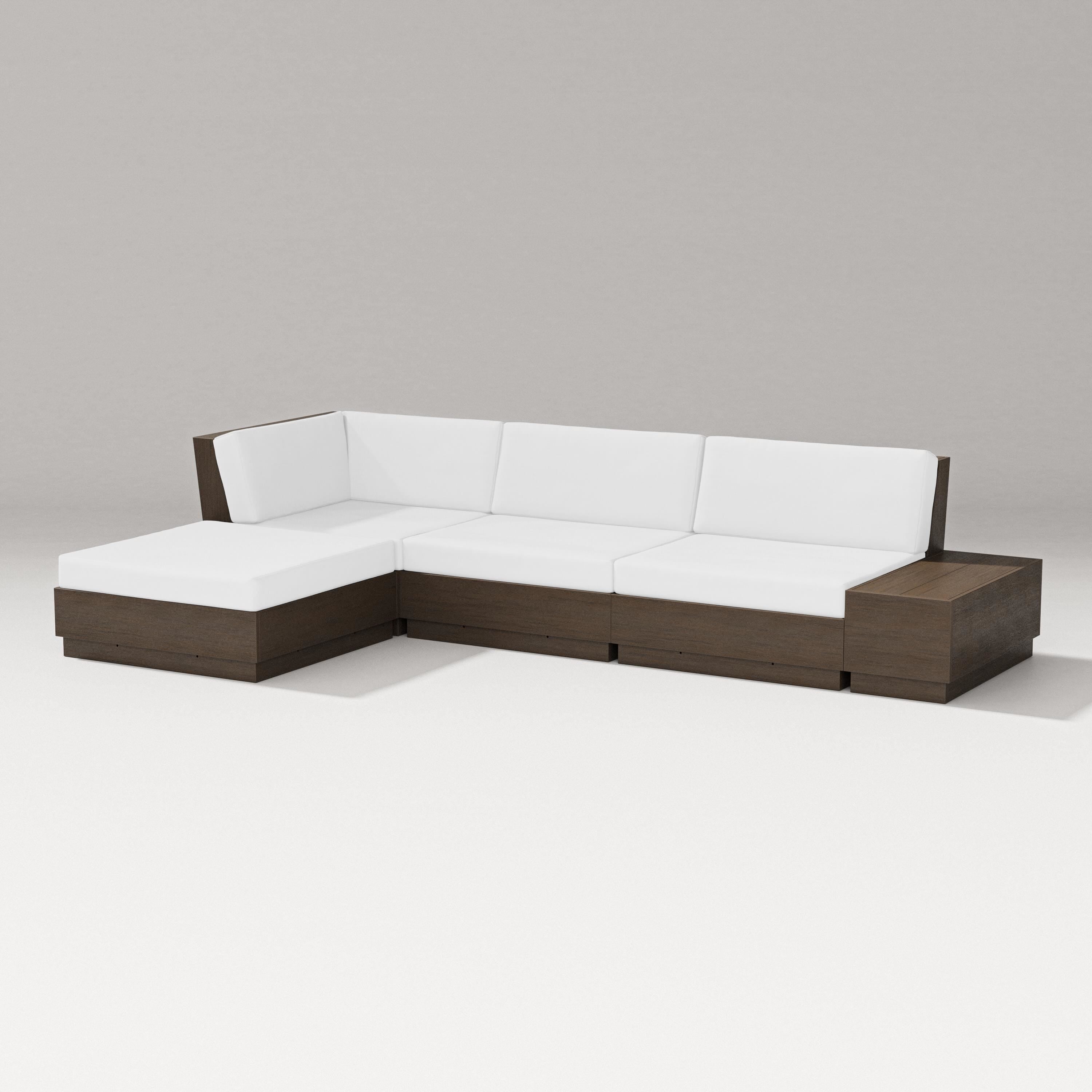 PW Designer Series Elevate Chaise Sectional in Kona / Natural