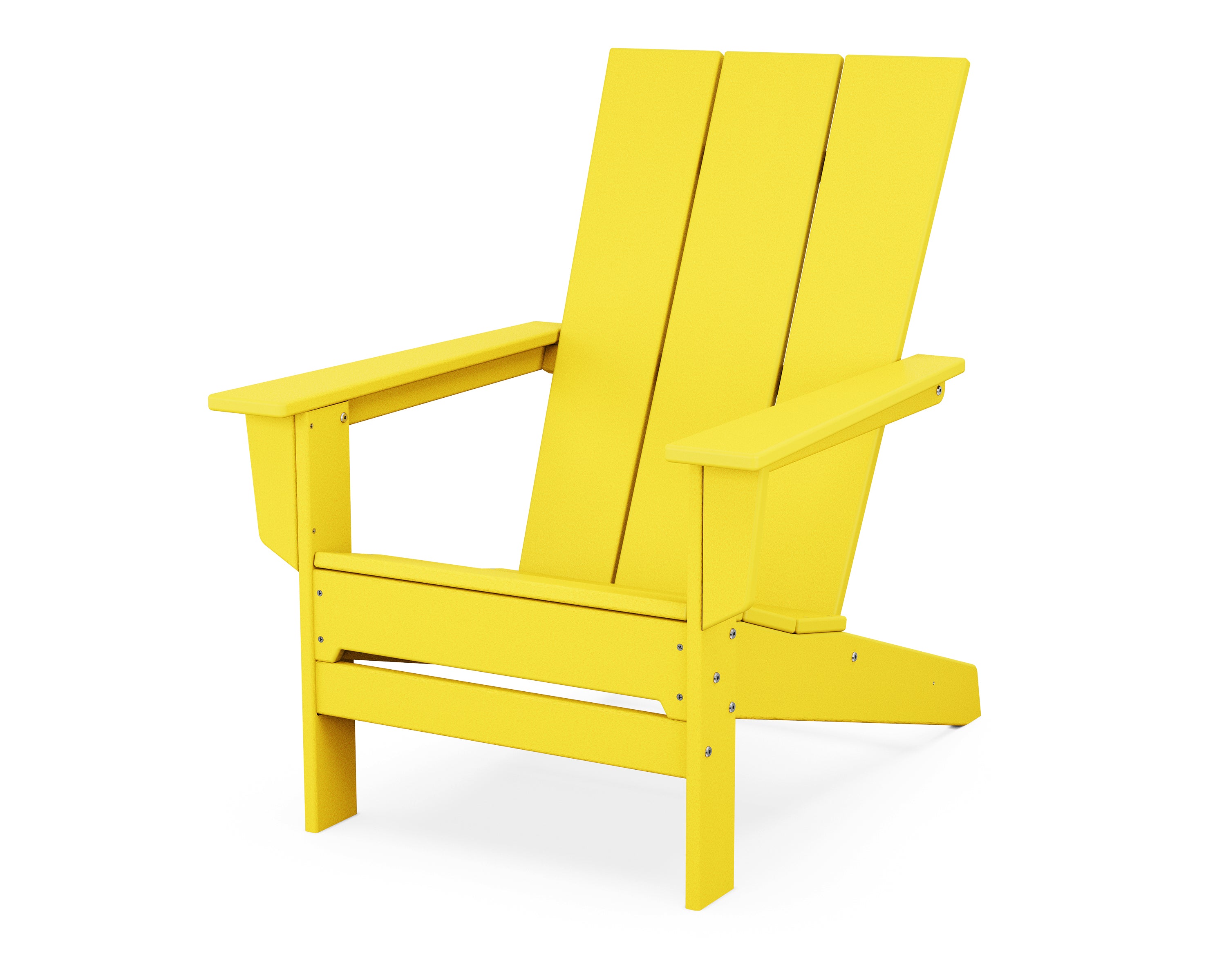 POLYWOOD Modern Studio Adirondack Chair in Lemon