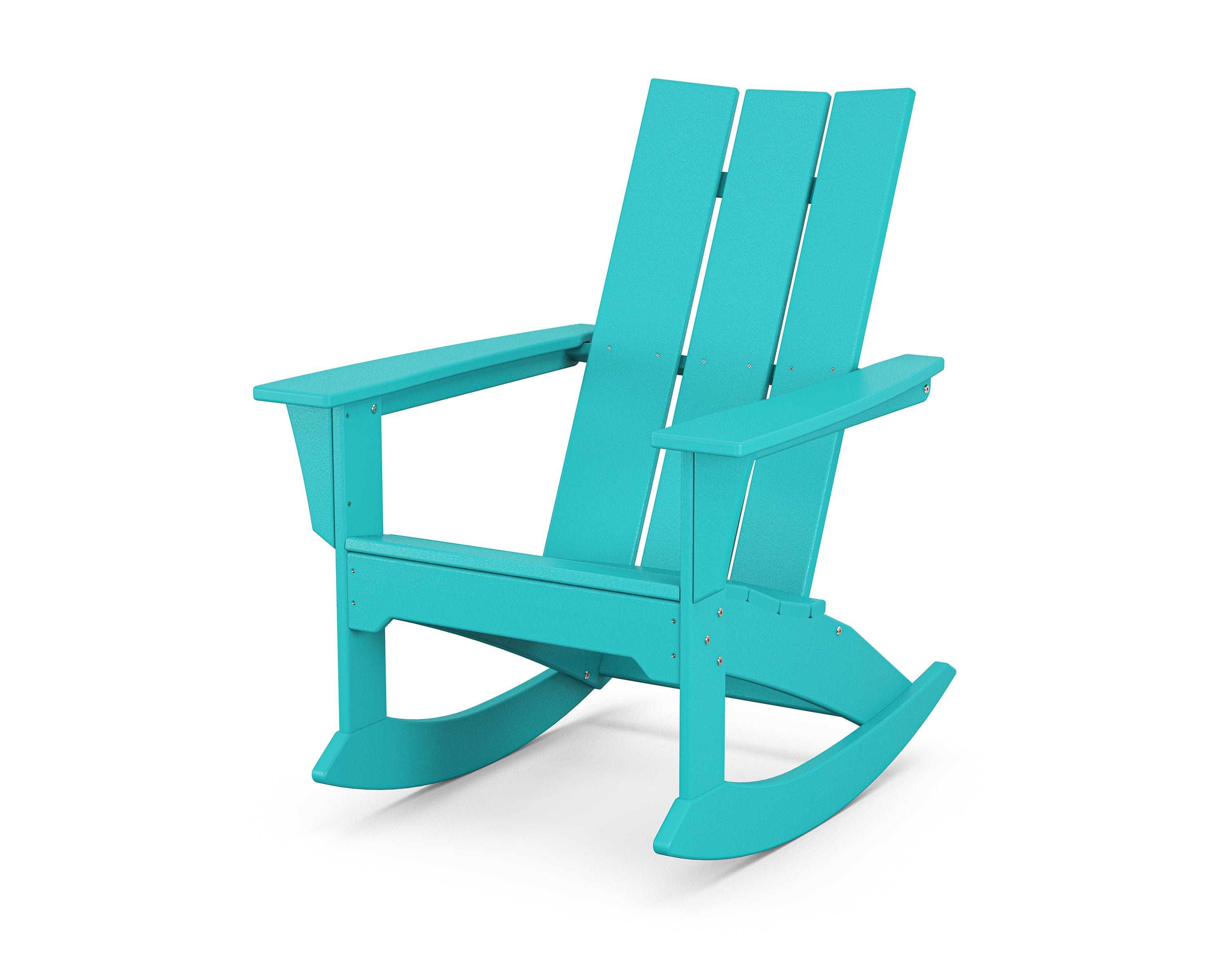 POLYWOOD Modern Adirondack Rocker in Aruba