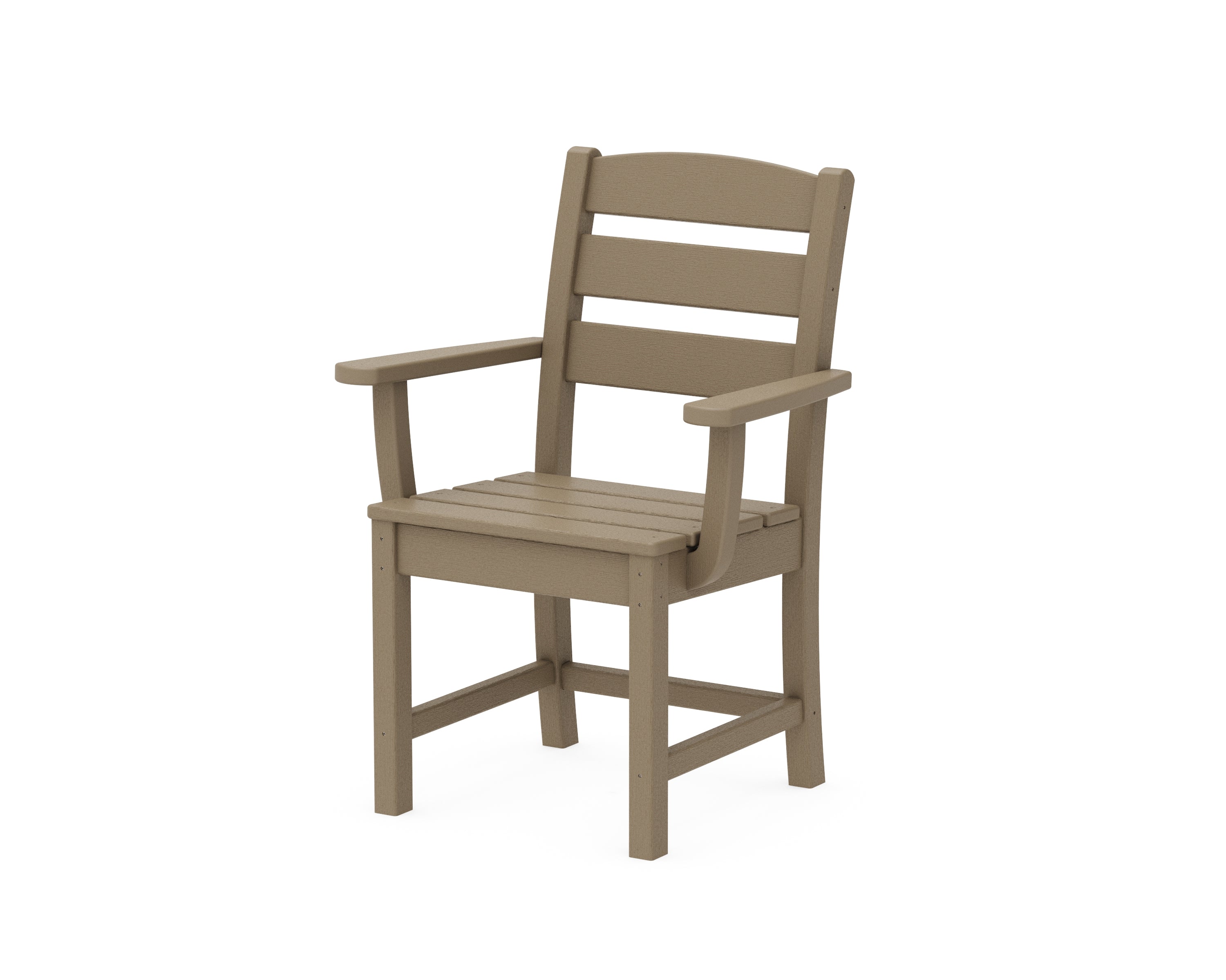 POLYWOOD Lakeside Dining Arm Chair in Vintage Sahara