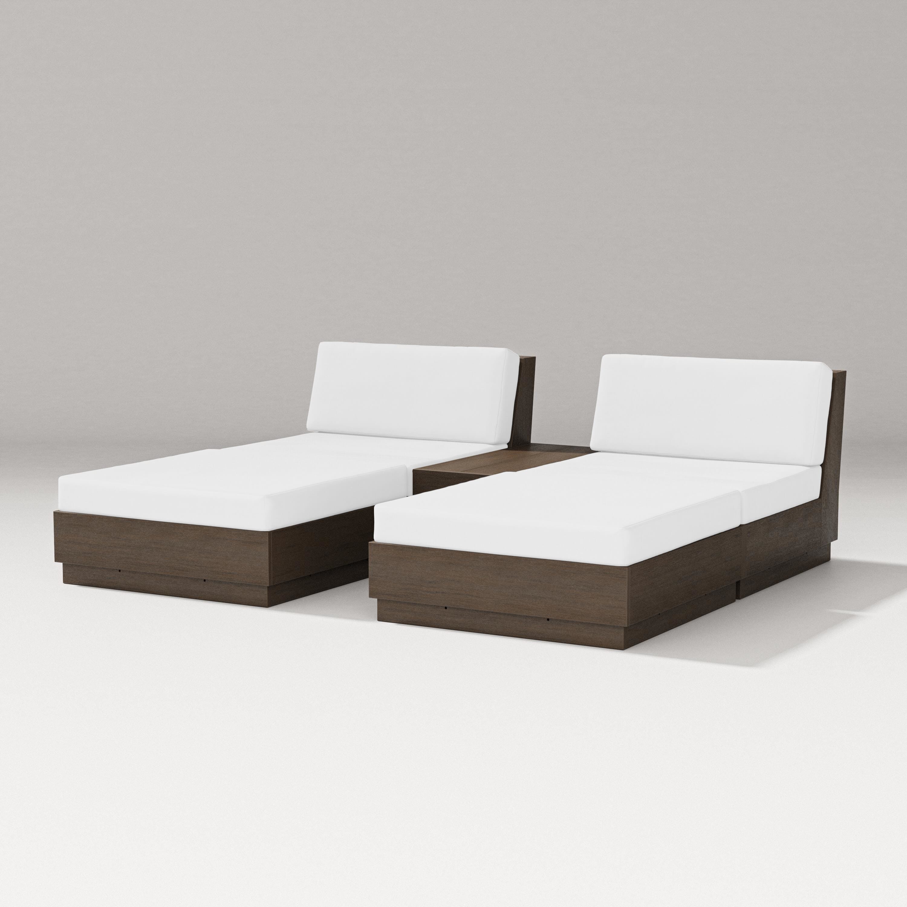 PW Designer Series Elevate Double Chaise Set in Kona / Natural