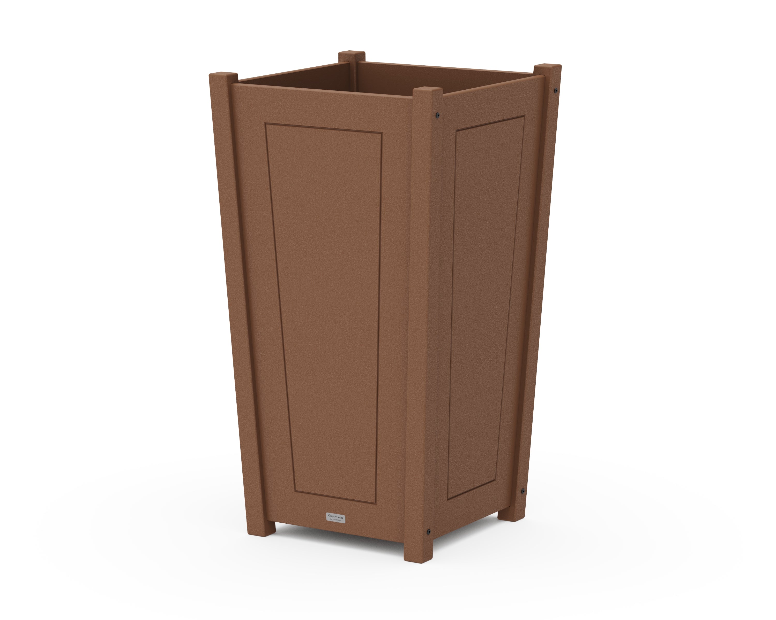 Country Living Country Living Large Tapered Square Tall Planter Box in Teak