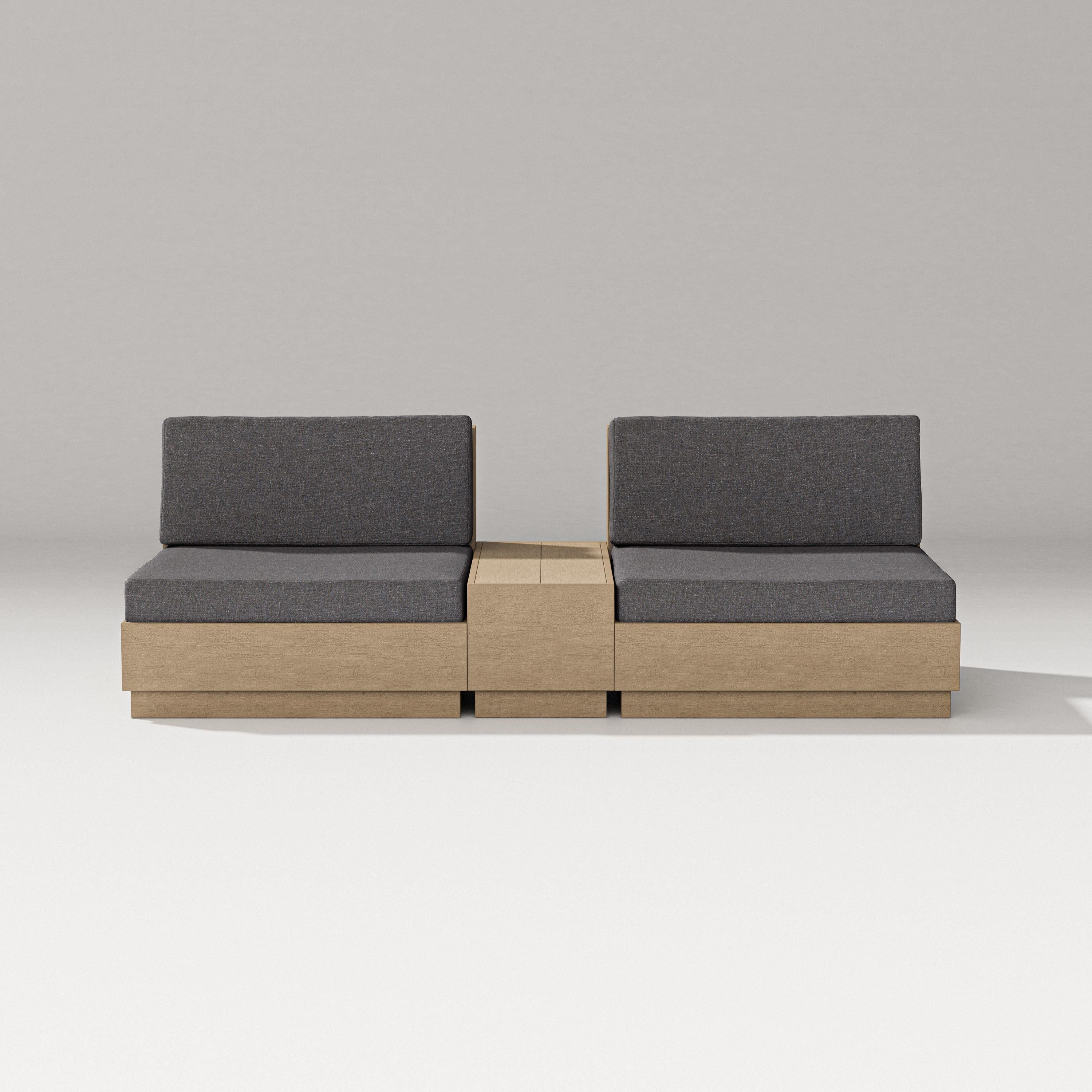 PW Designer Series Elevate Lounge Chair Set in Vintage Sahara / Ash Charcoal