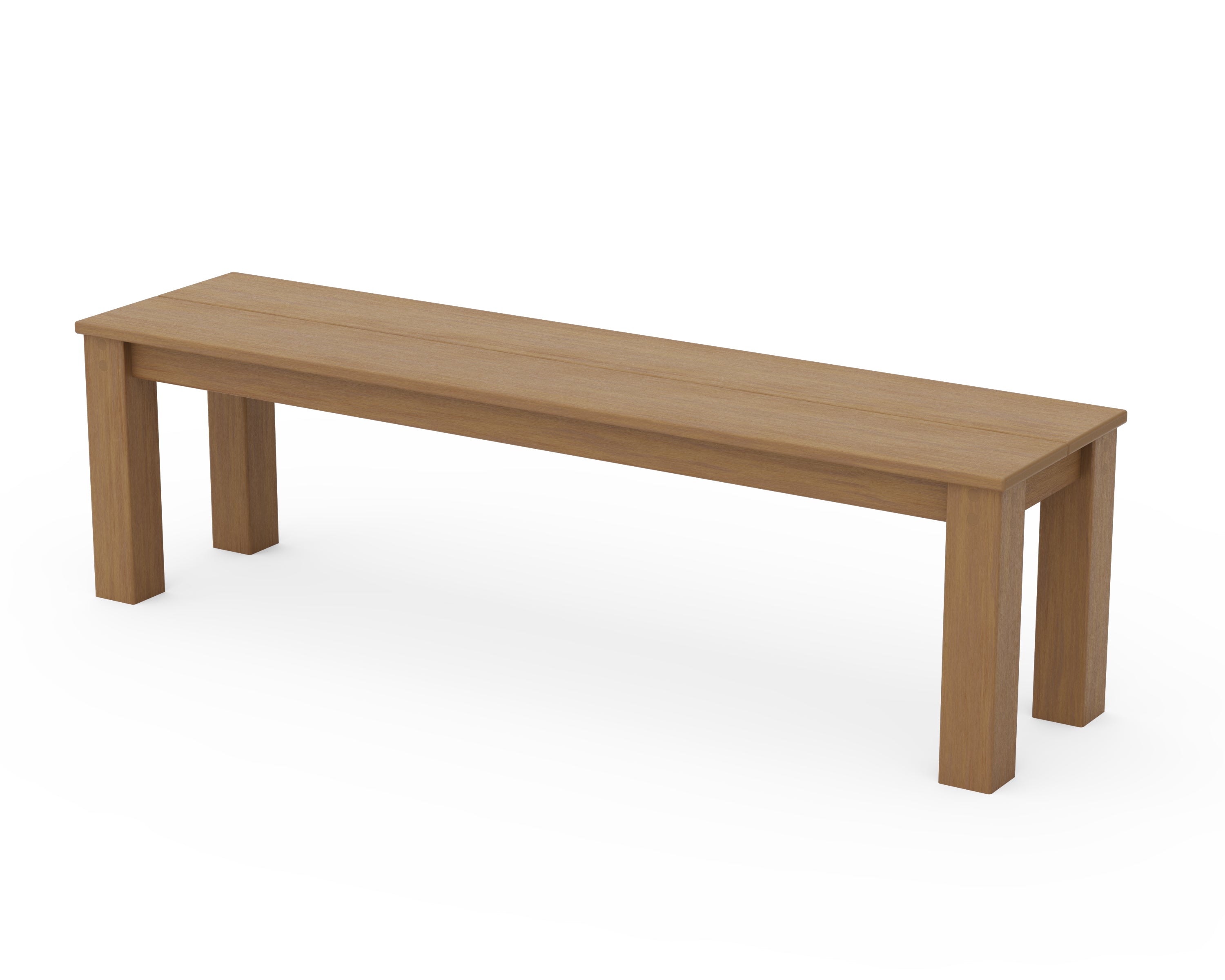 POLYWOOD Parsons 60” Bench in Natural