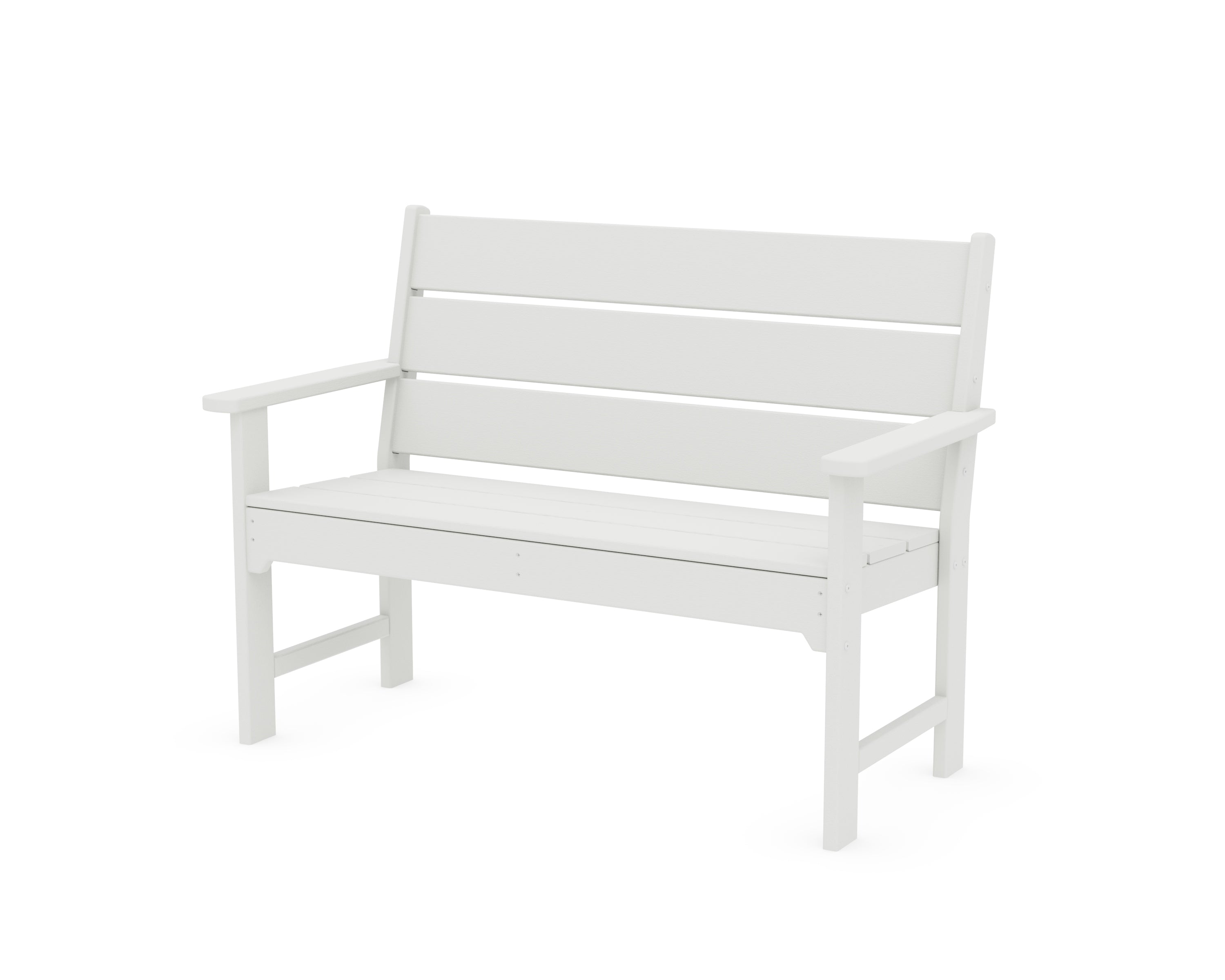 POLYWOOD Lakeside 48" Bench in Vintage White