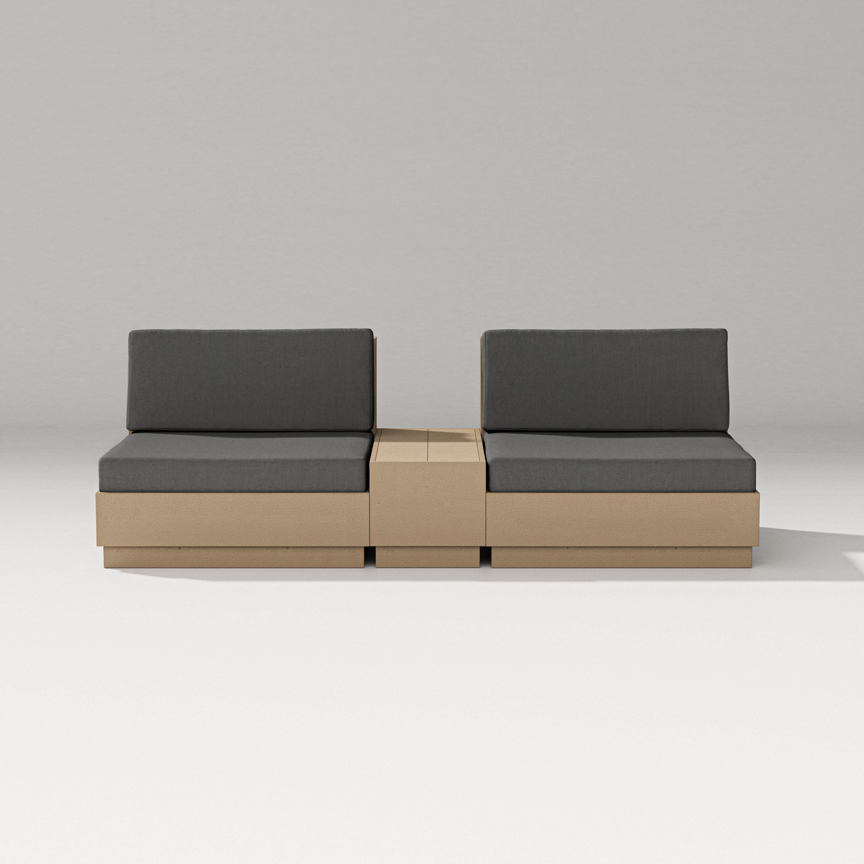 PW Designer Series Elevate Lounge Chair Set in Vintage Sahara / Spectrum Carbon