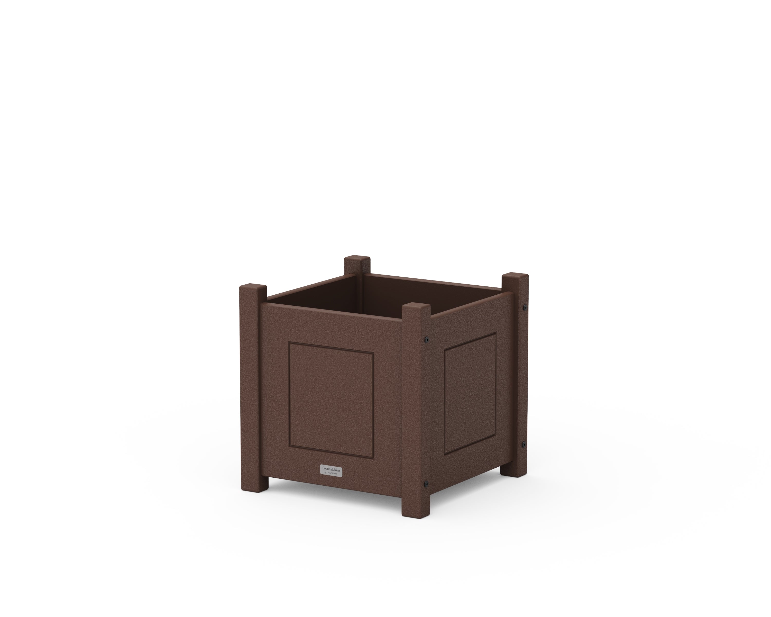 Country Living Country Living Square Planter Box in Mahogany