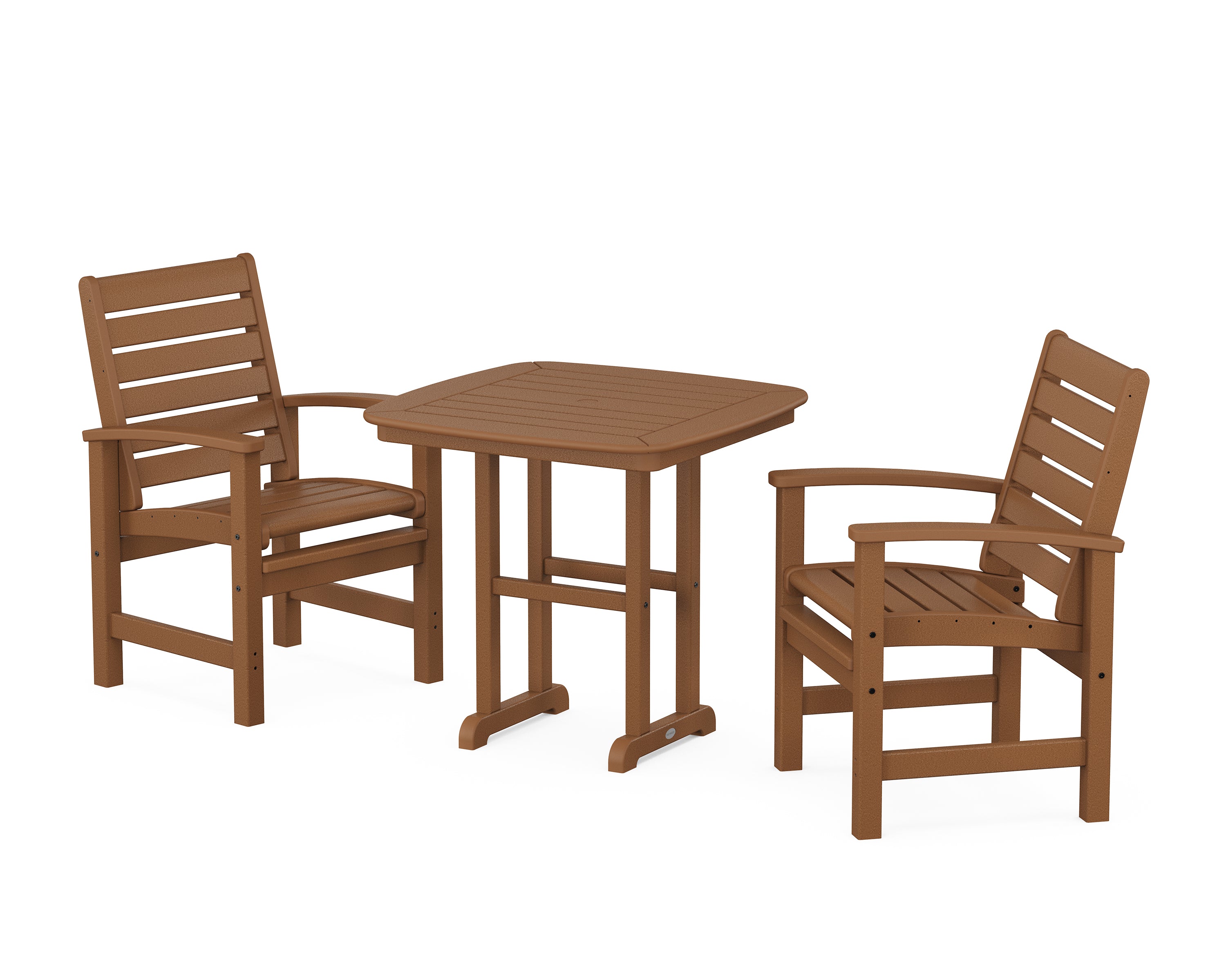 POLYWOOD Signature 3-Piece Dining Set in Teak