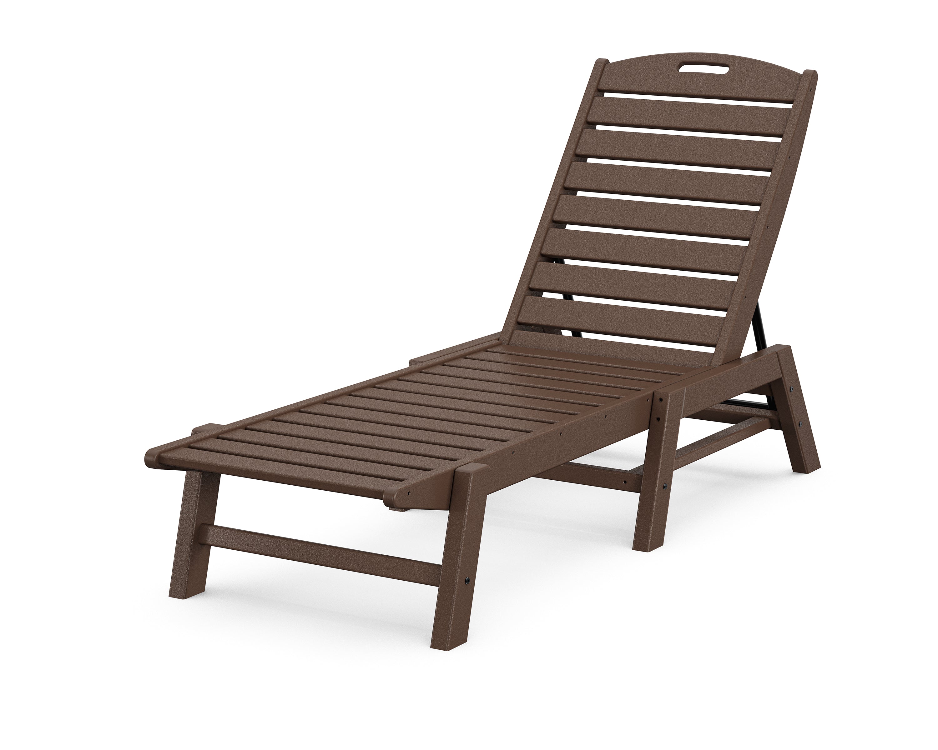POLYWOOD Nautical Chaise in Mahogany