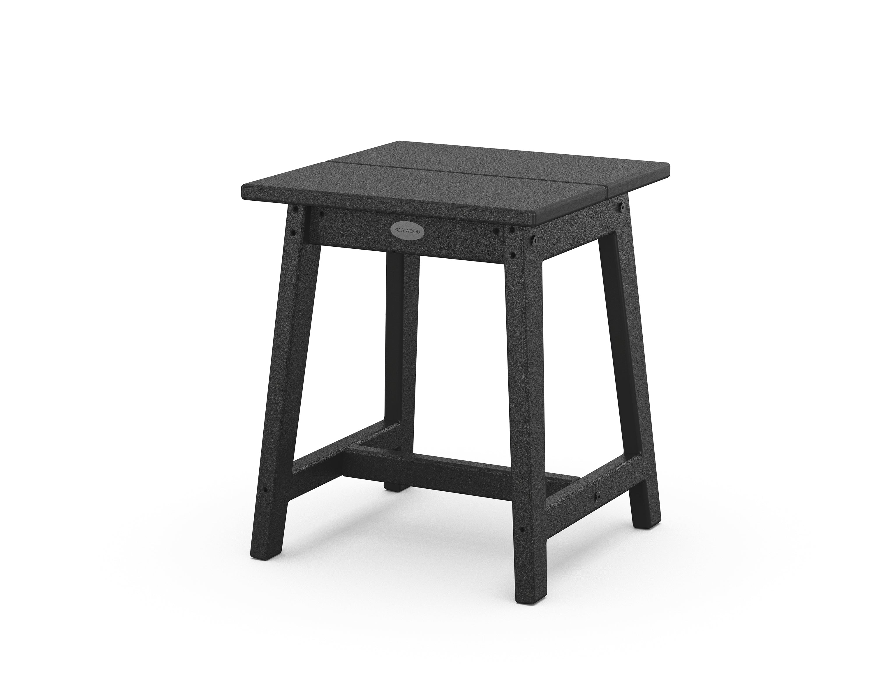 POLYWOOD Studio Side Table in Black