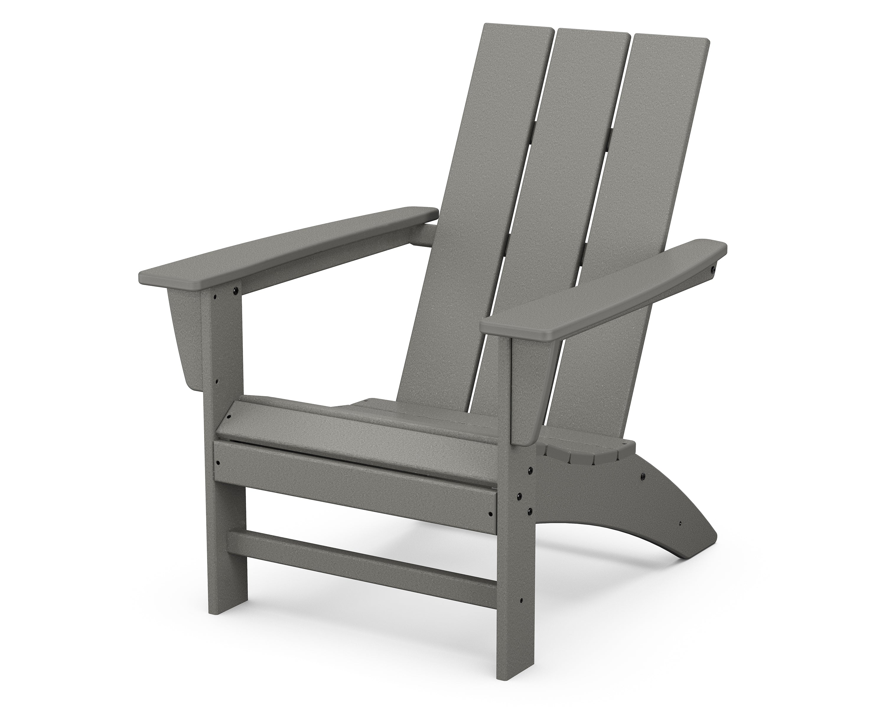 POLYWOOD Modern Adirondack Chair in Slate Grey