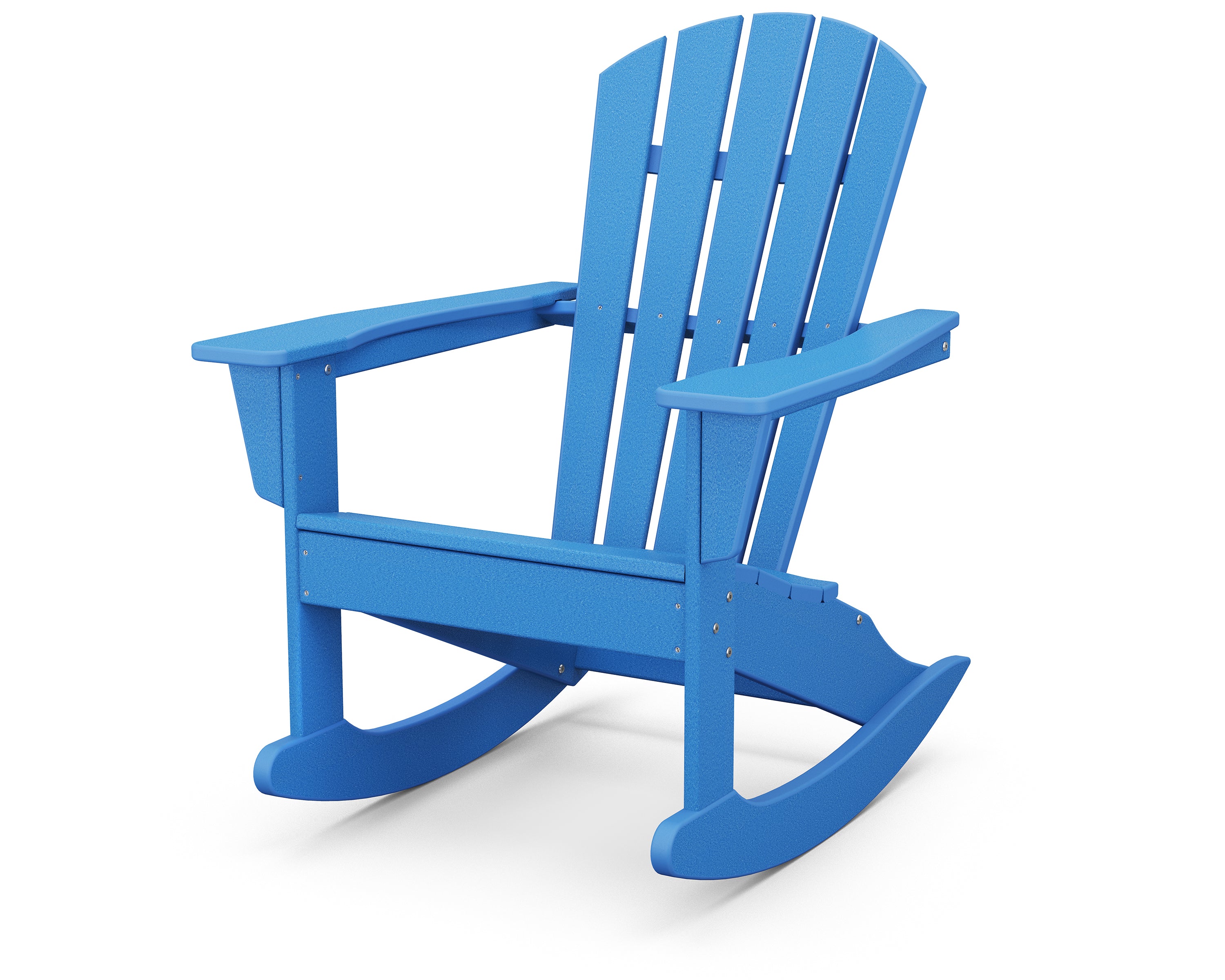 POLYWOOD Palm Coast Adirondack Rocking Chair in Pacific Blue