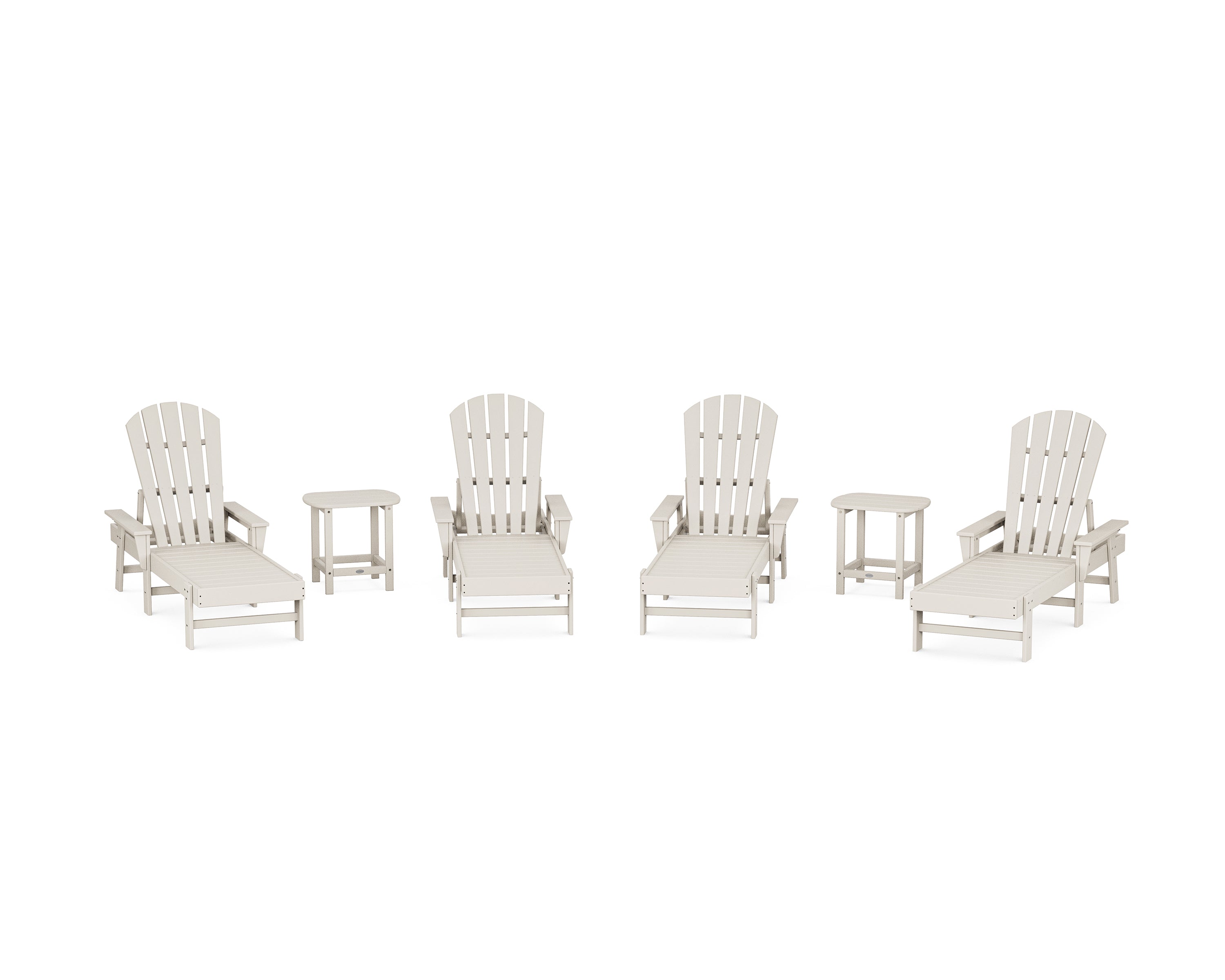 POLYWOOD South Beach Chaise 6-Piece Set in Sand