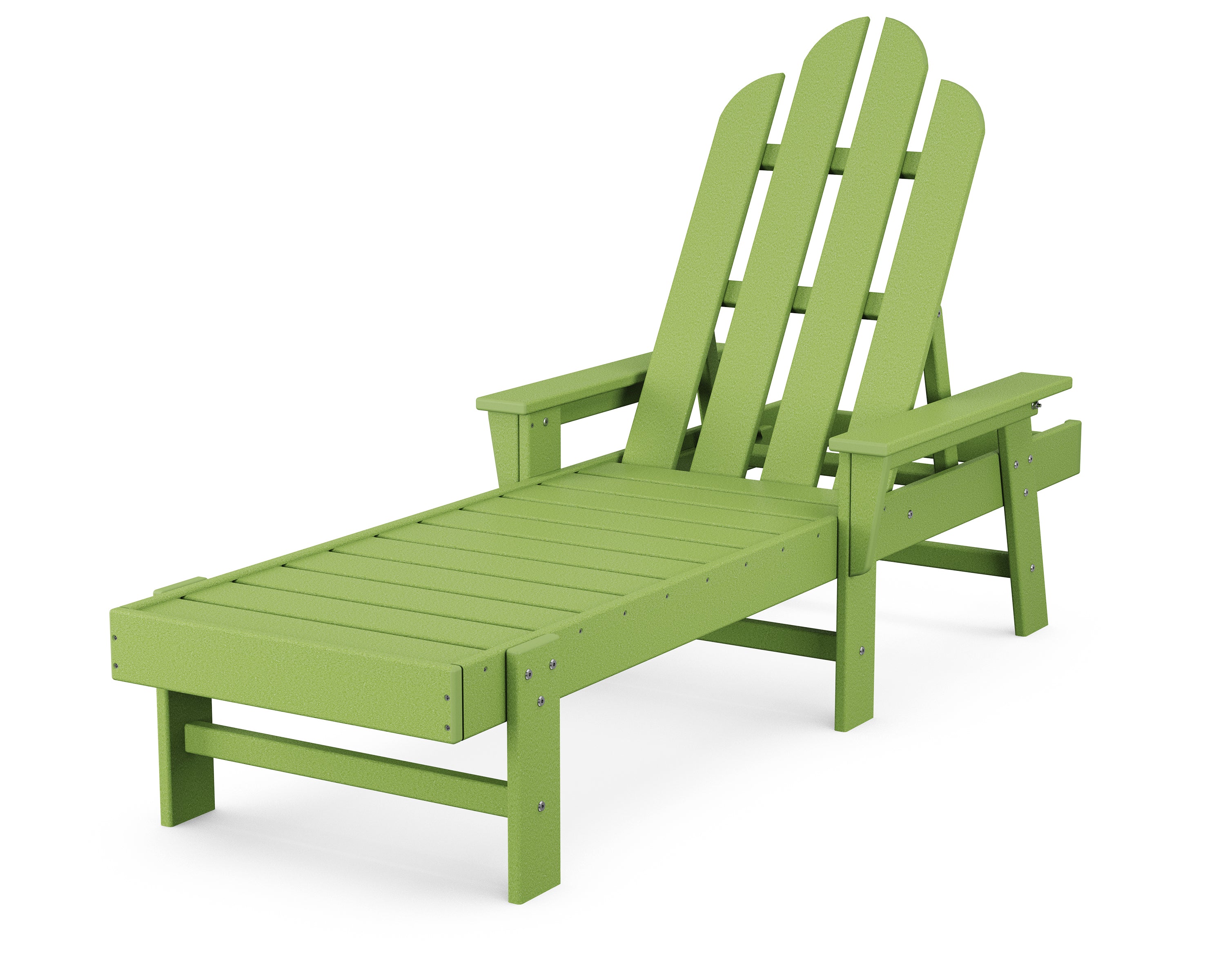 POLYWOOD Long Island Chaise in Lime