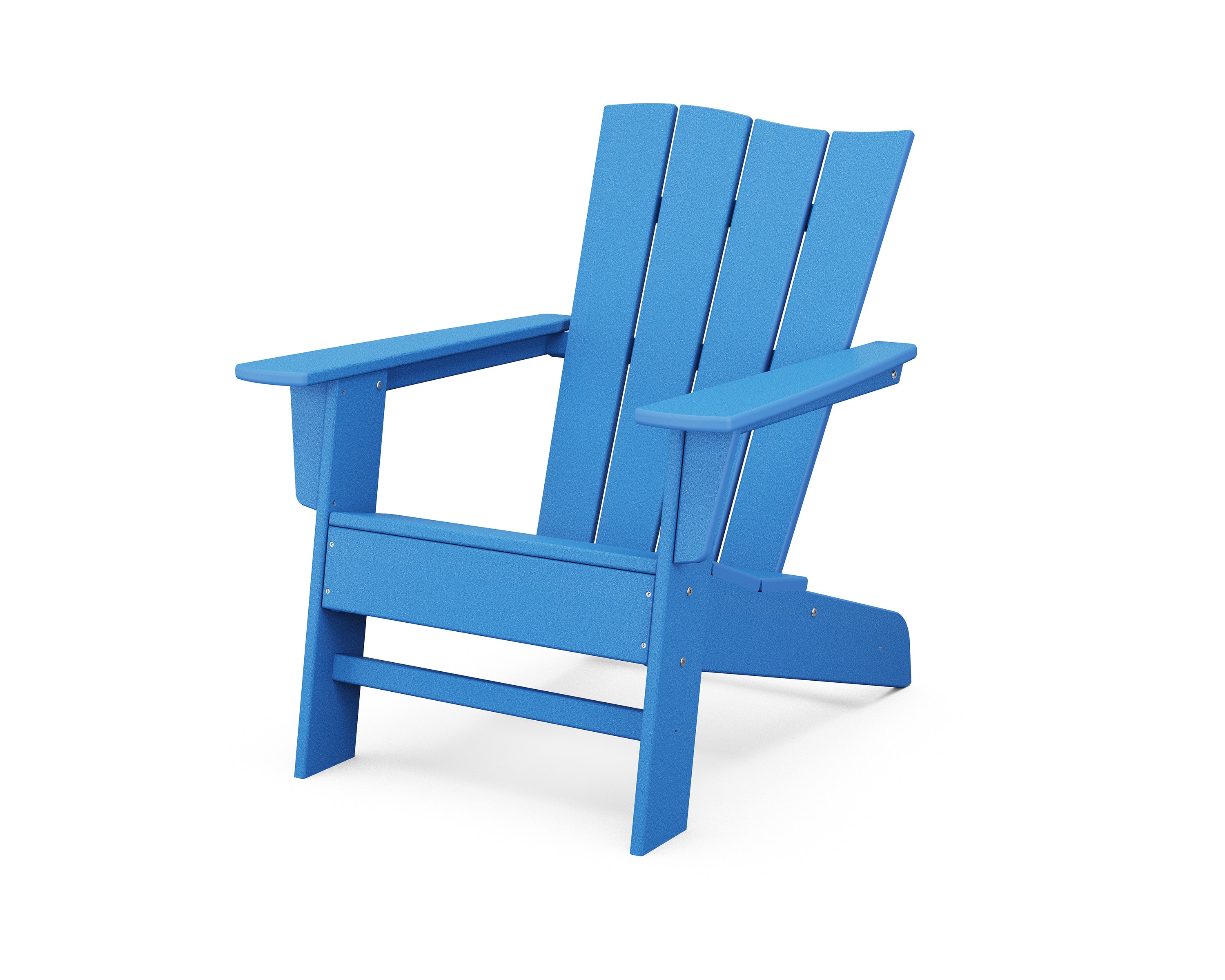 POLYWOOD The Wave Chair Left in Pacific Blue