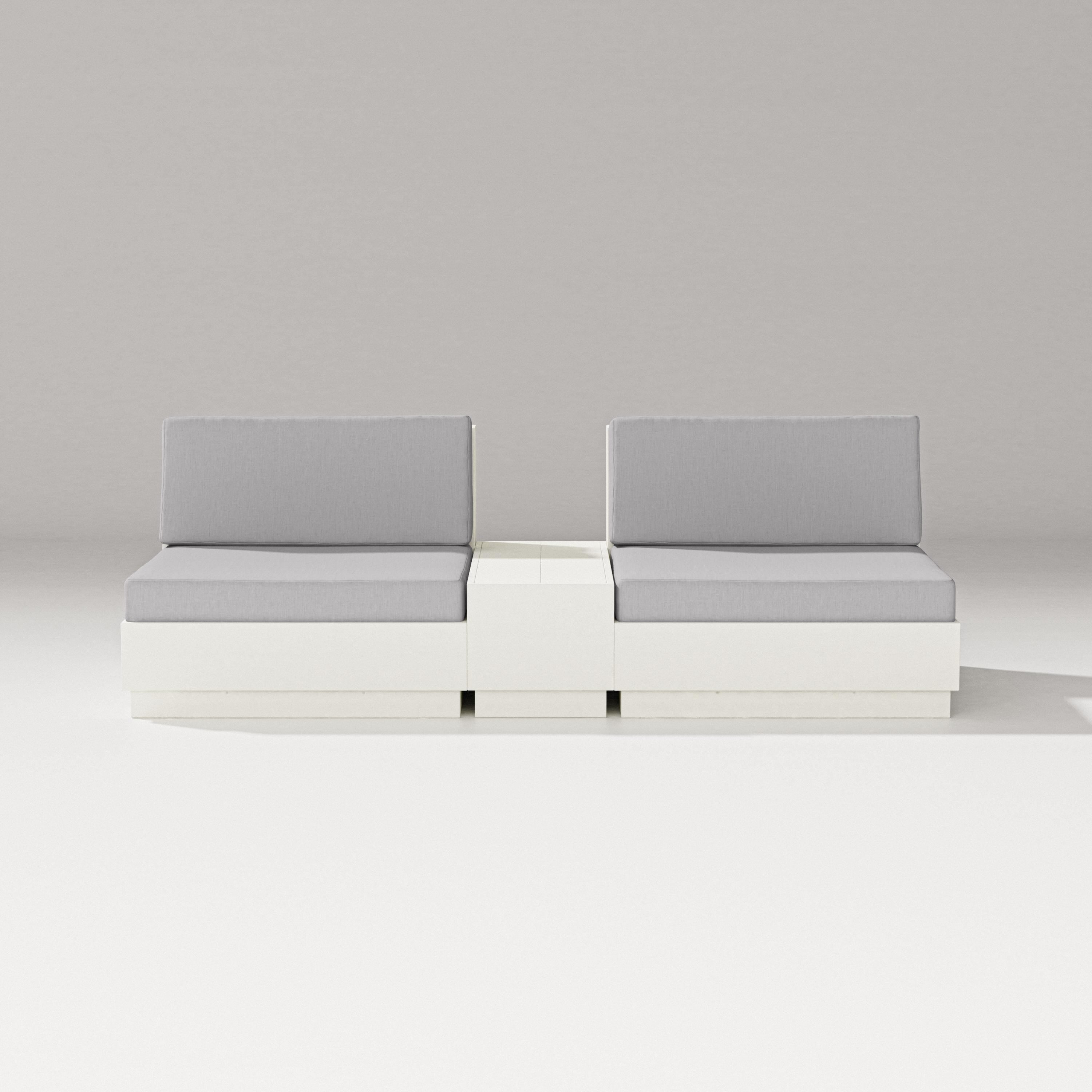 PW Designer Series Elevate Lounge Chair Set in Vintage White / Granite