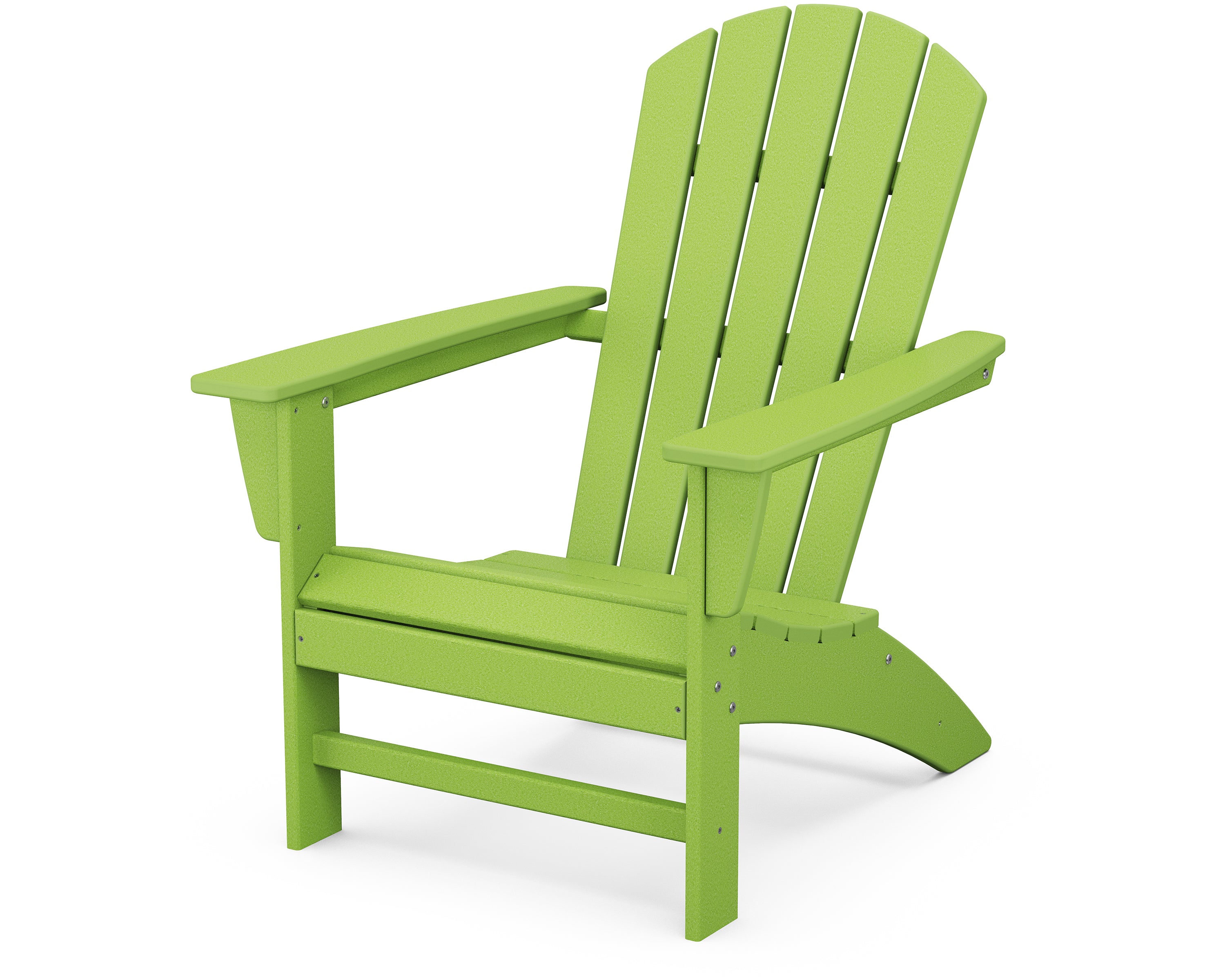 POLYWOOD Nautical Adirondack Chair in Lime