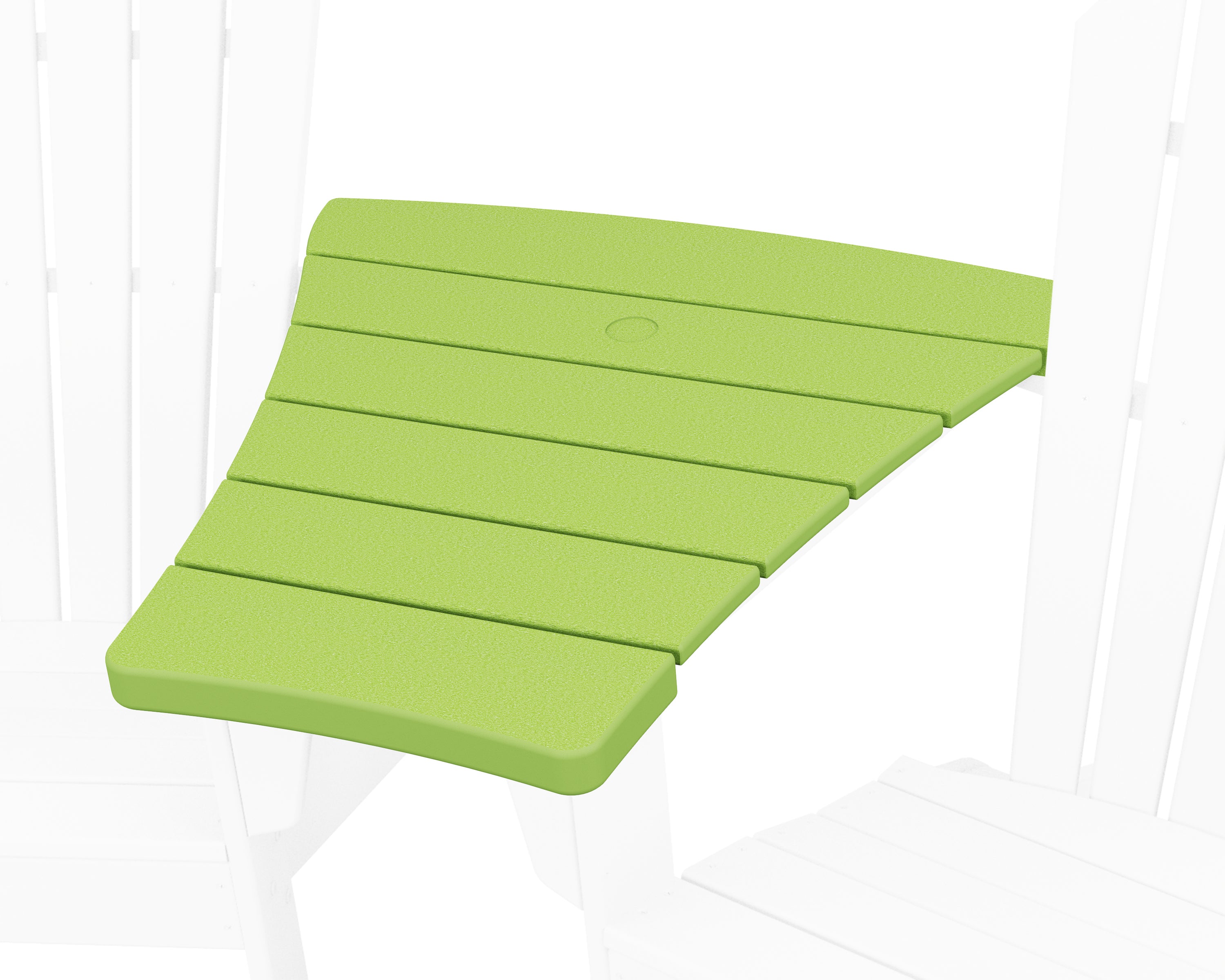 POLYWOOD Angled Adirondack Connecting Table in Lime
