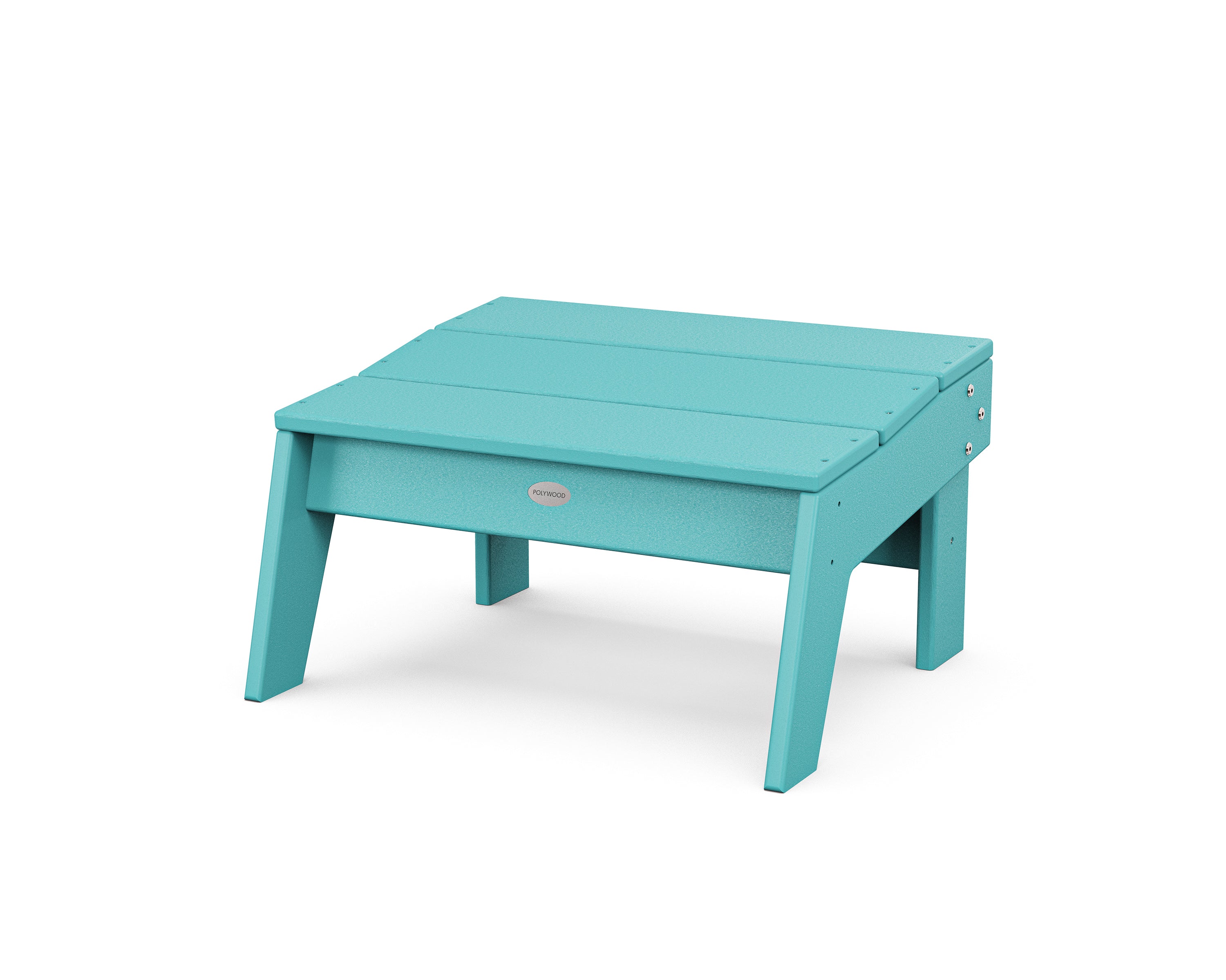 POLYWOOD Modern Studio Oversized Ottoman in Aruba