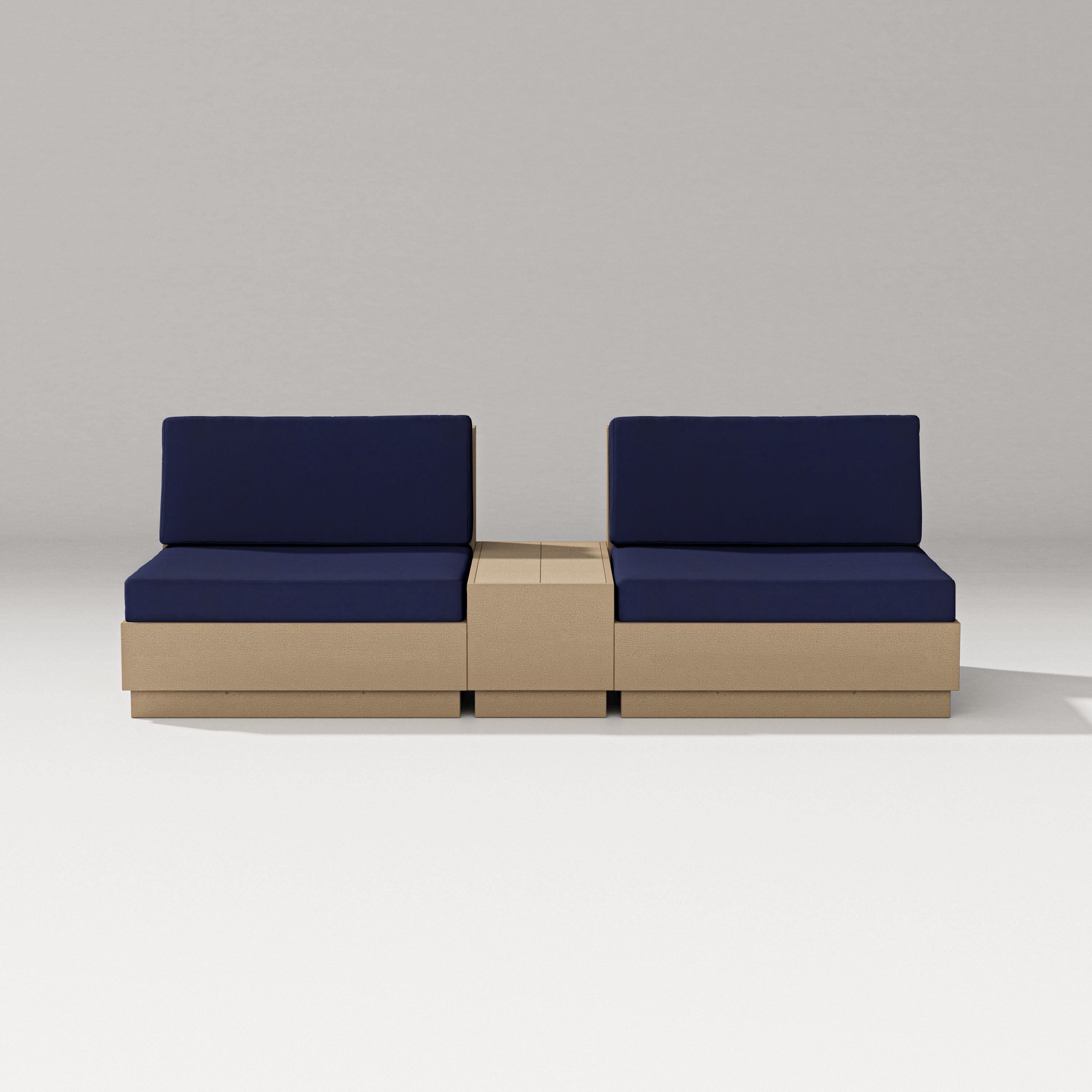 PW Designer Series Elevate Lounge Chair Set in Vintage Sahara / Navy