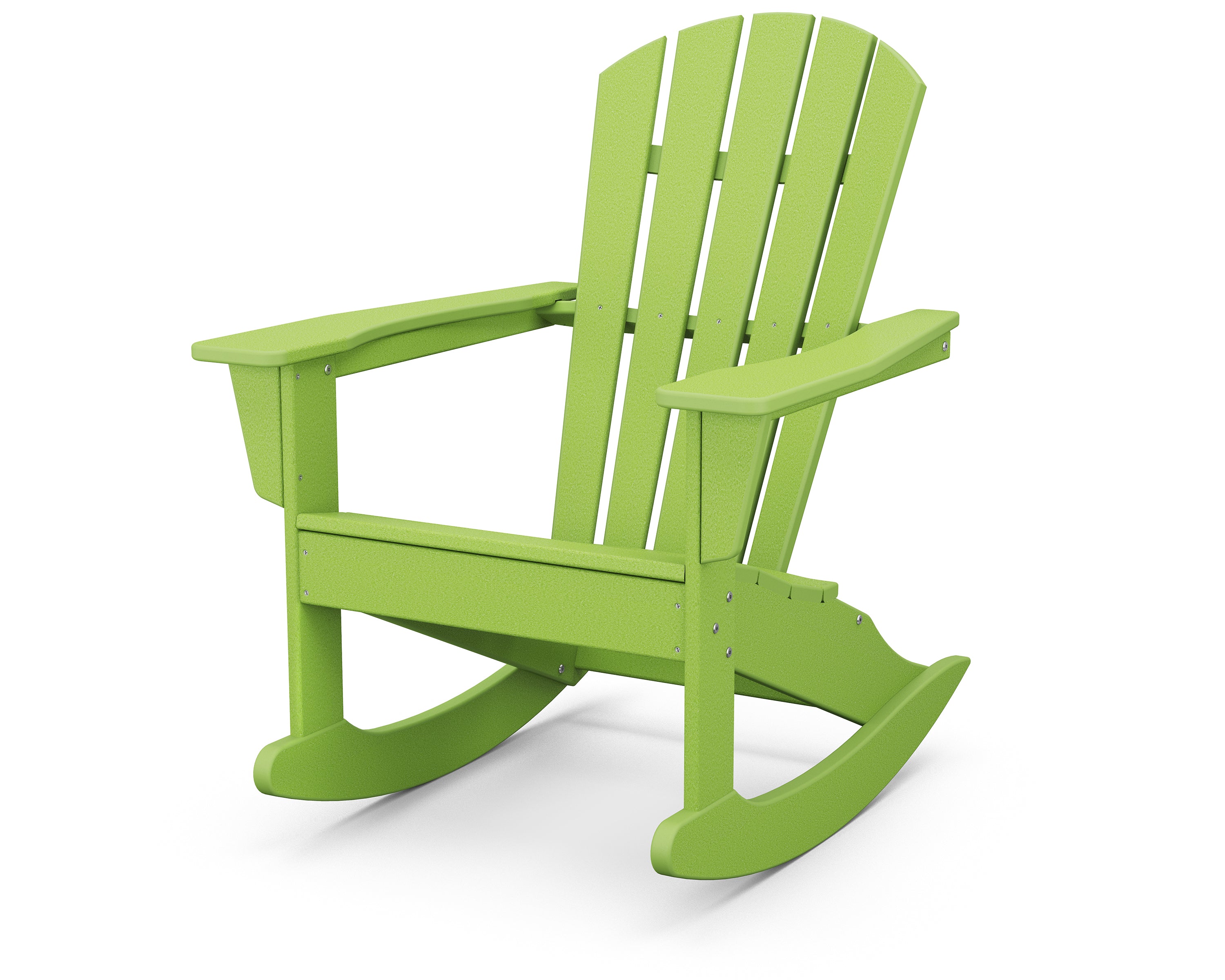 POLYWOOD Palm Coast Adirondack Rocking Chair in Lime