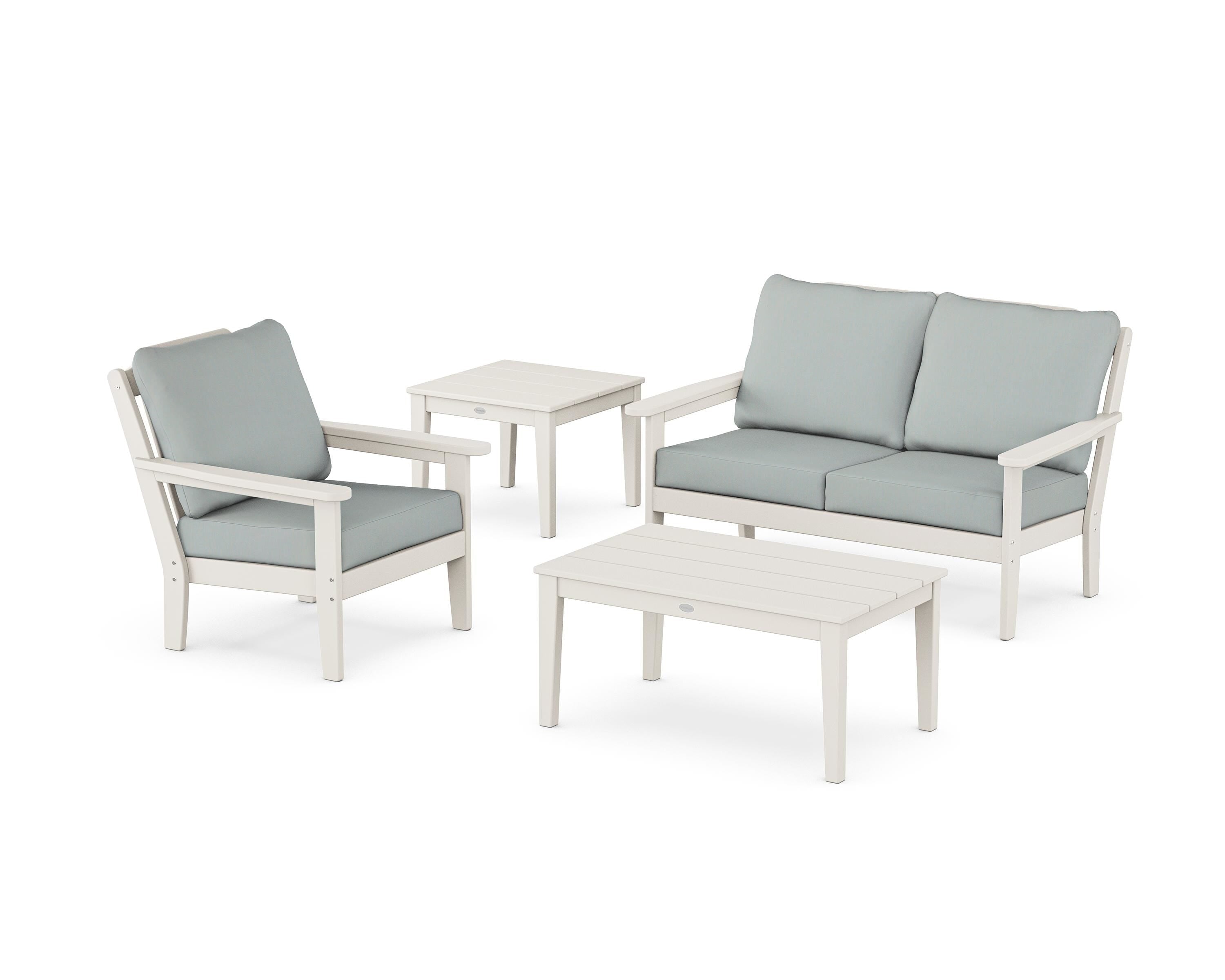 Country Living Wovendale 4-Piece Deep Seating Set in Sand / Spa