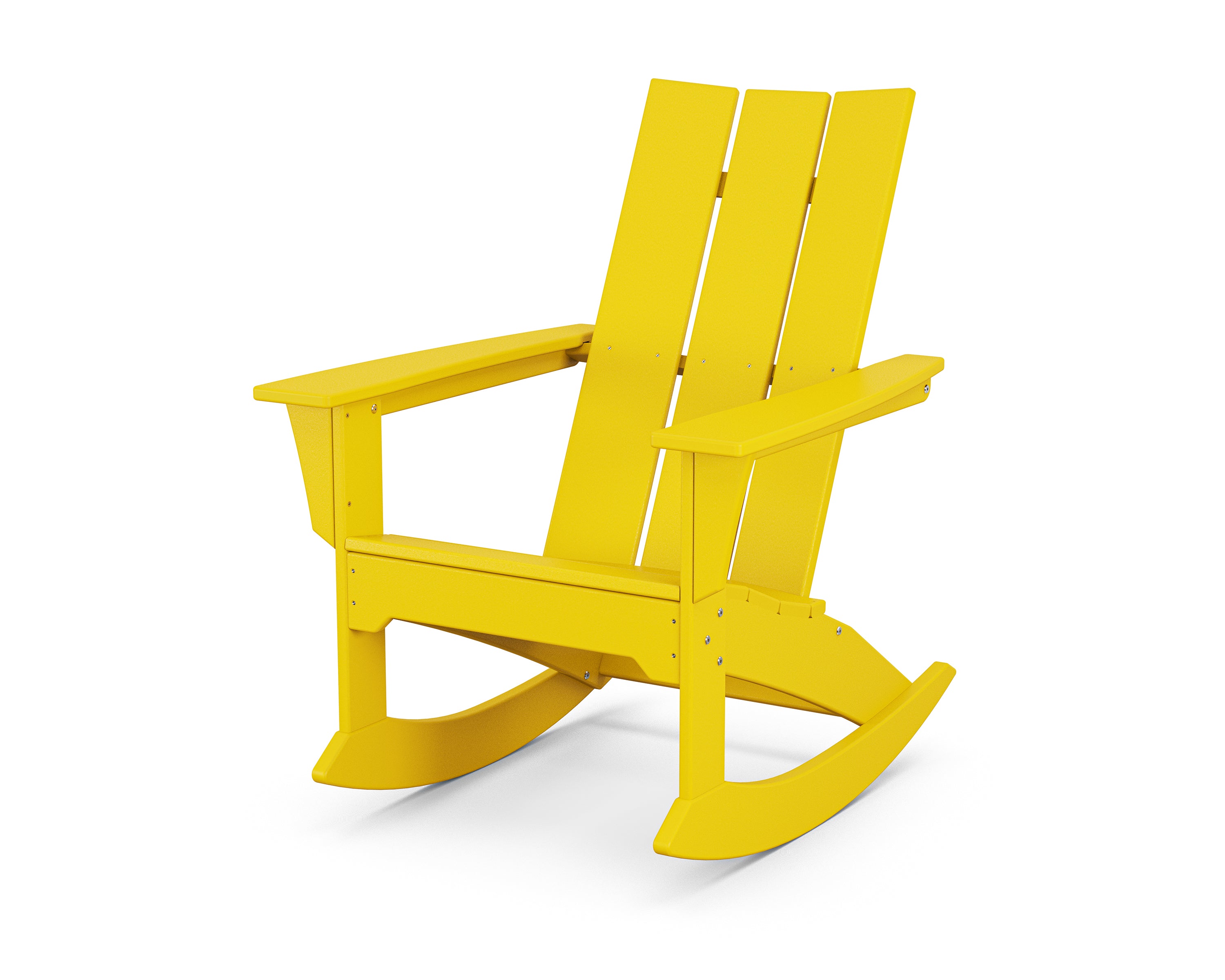 POLYWOOD Modern Adirondack Rocker in Lemon