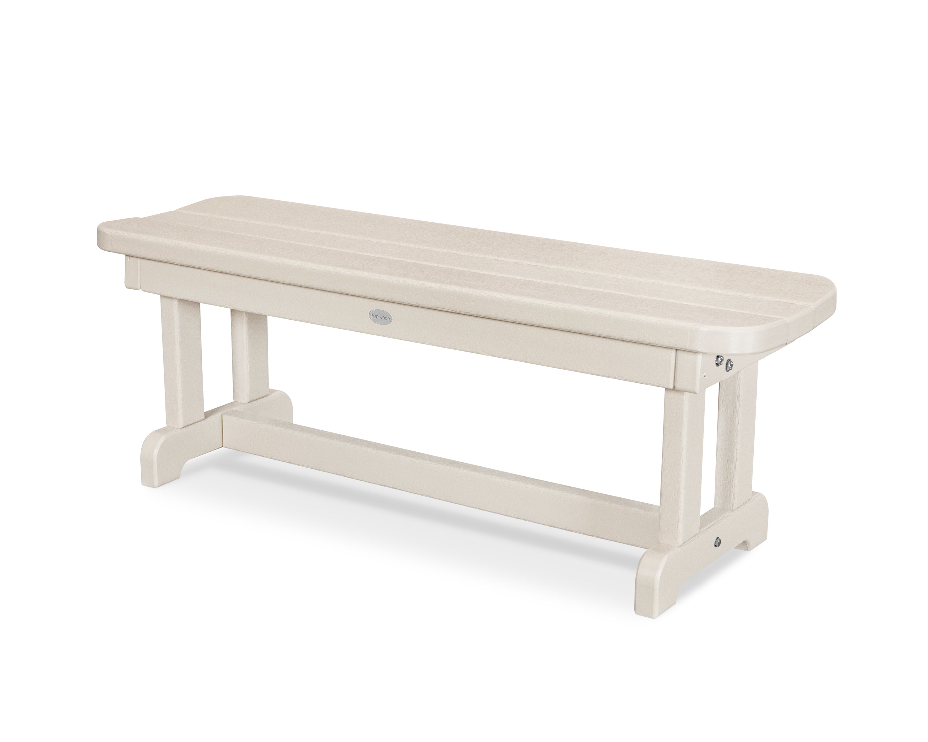 POLYWOOD Park 48" Backless Bench in Sand