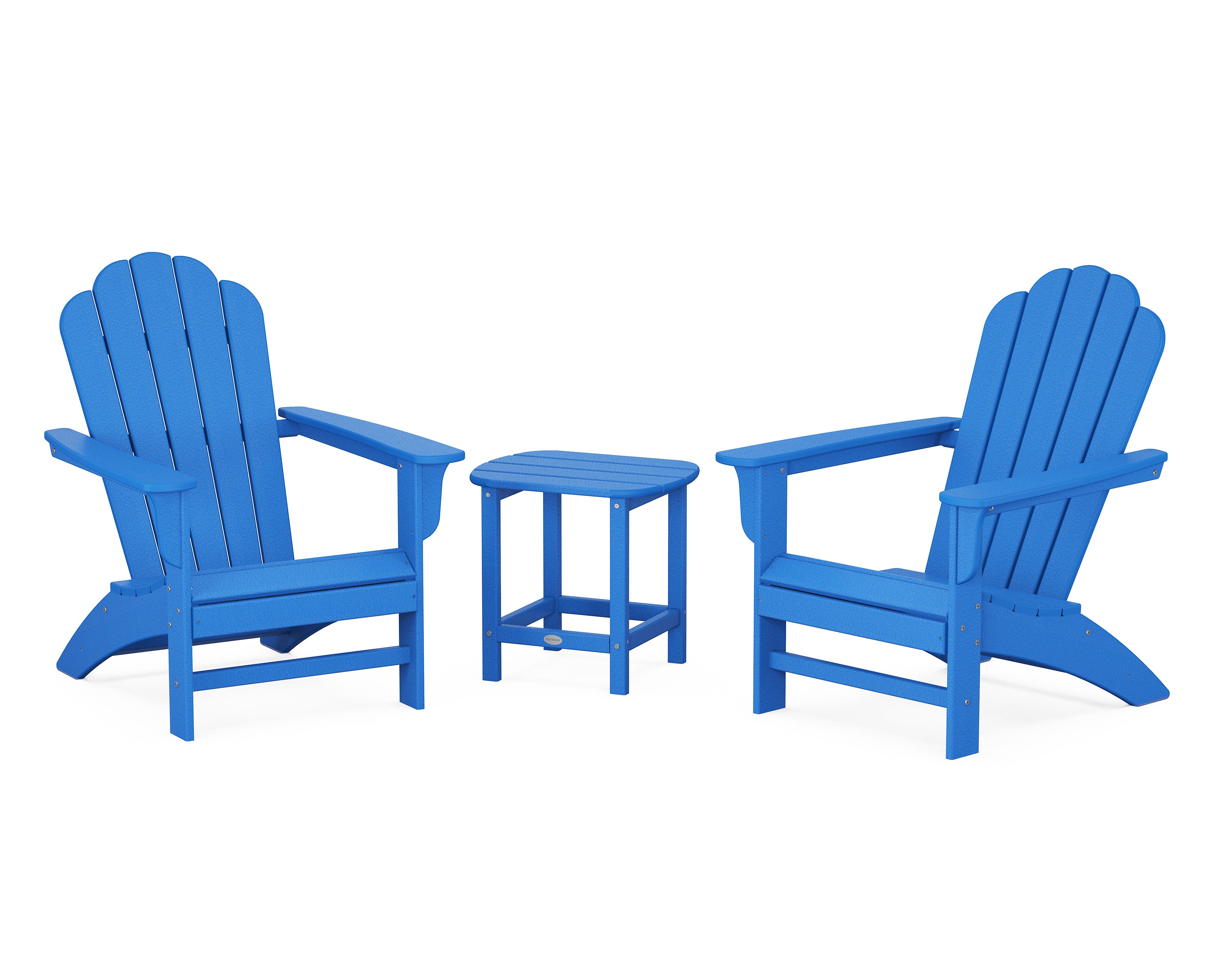 Country Living Cottage Adirondack Chair 3-Piece Set in Pacific Blue