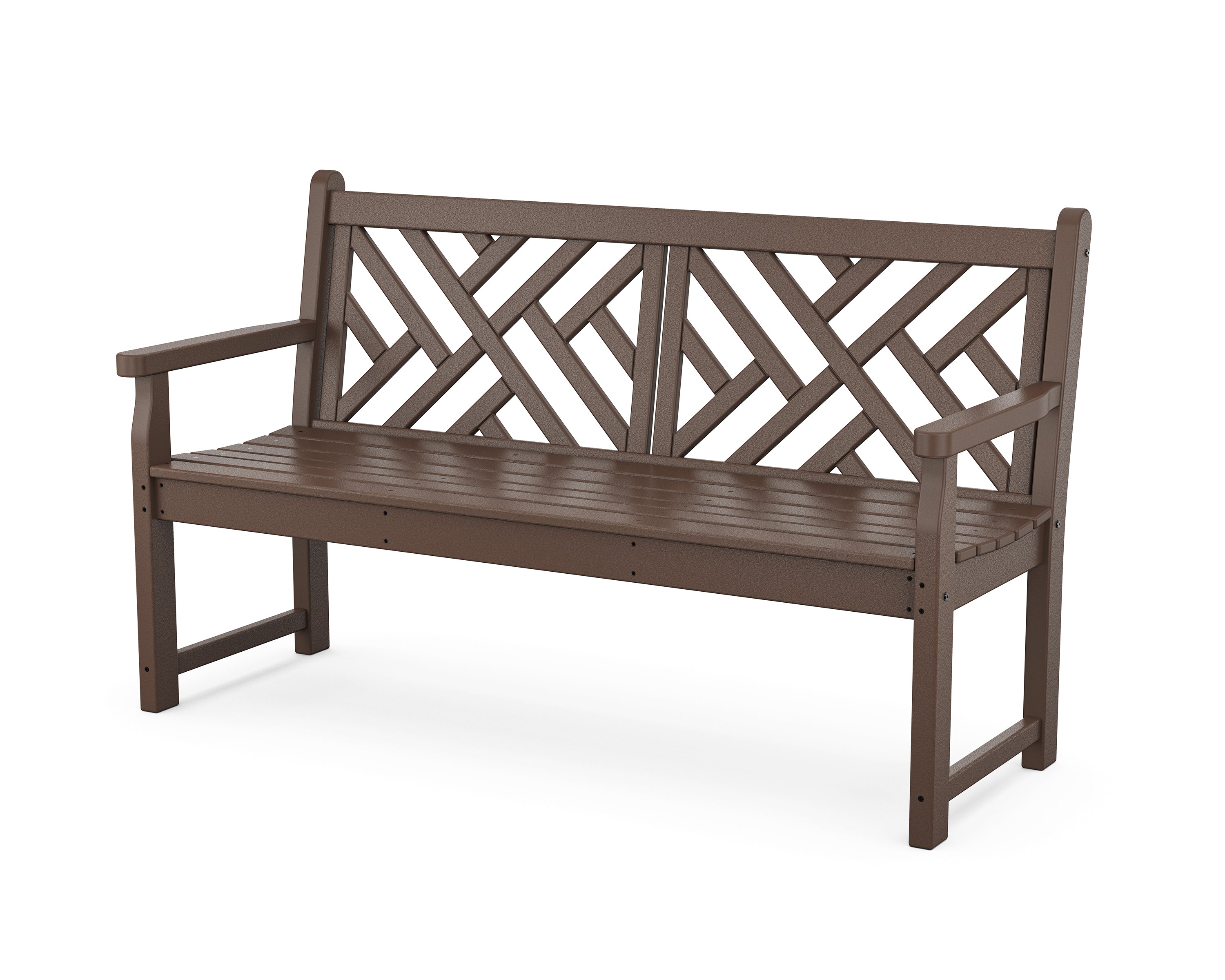 POLYWOOD Chippendale 60” Bench in Mahogany