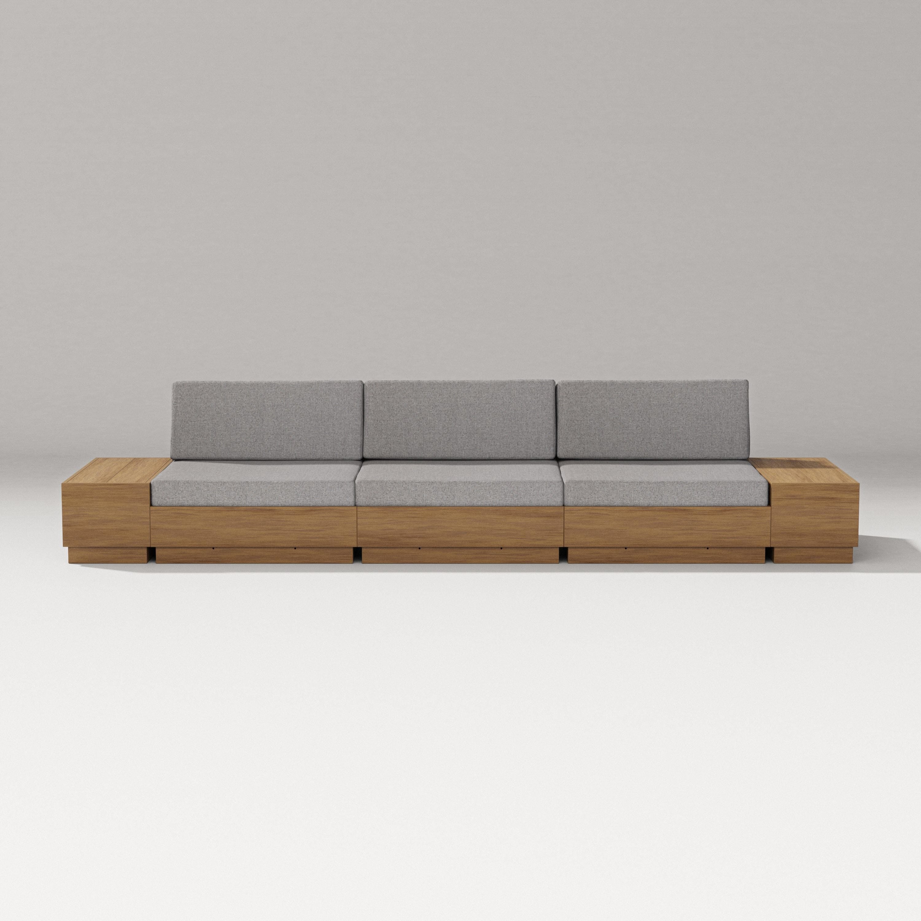 PW Designer Series Elevate Straight Sectional in Natural / Grey Mist