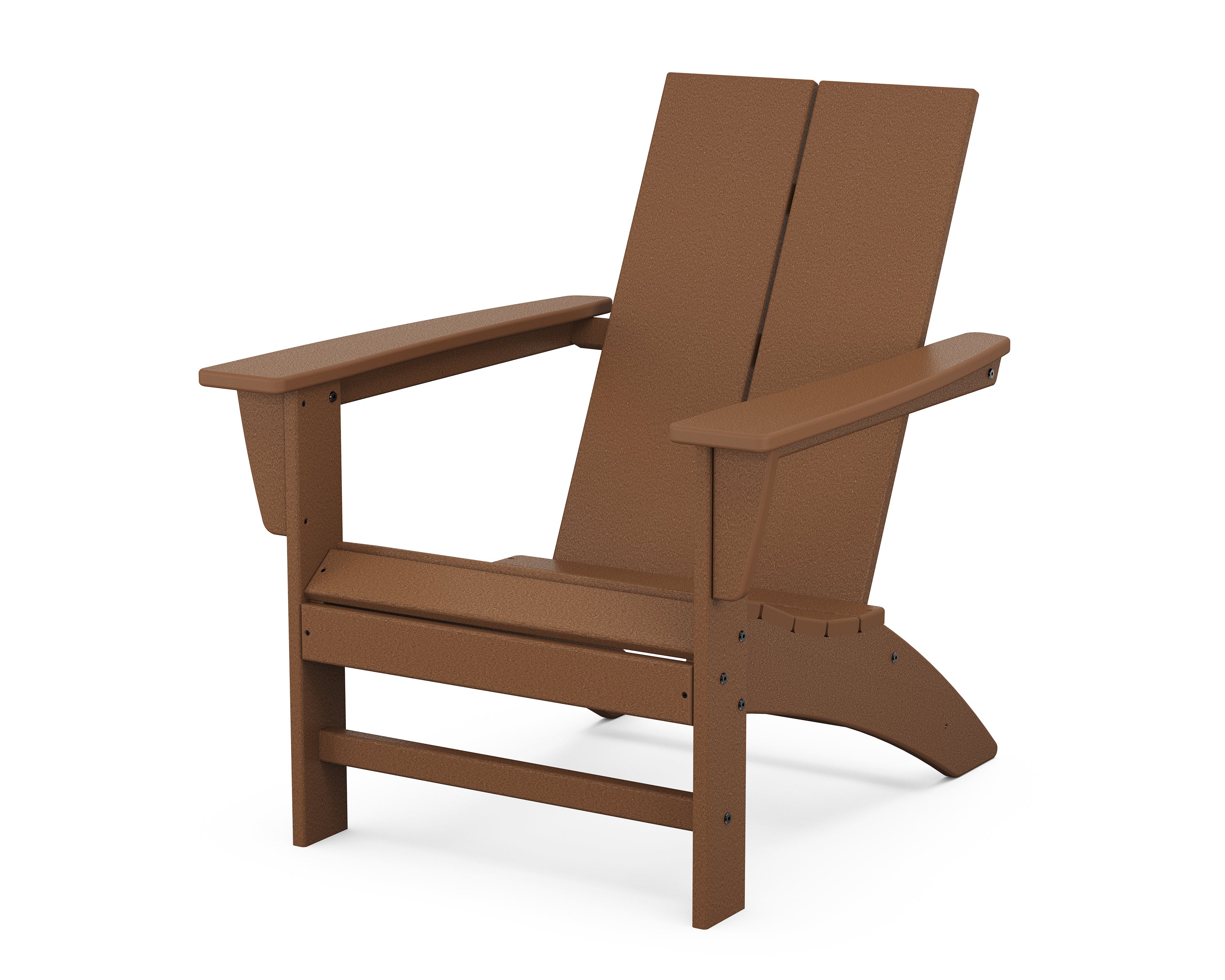 POLYWOOD Country Living Modern Adirondack Chair in Teak