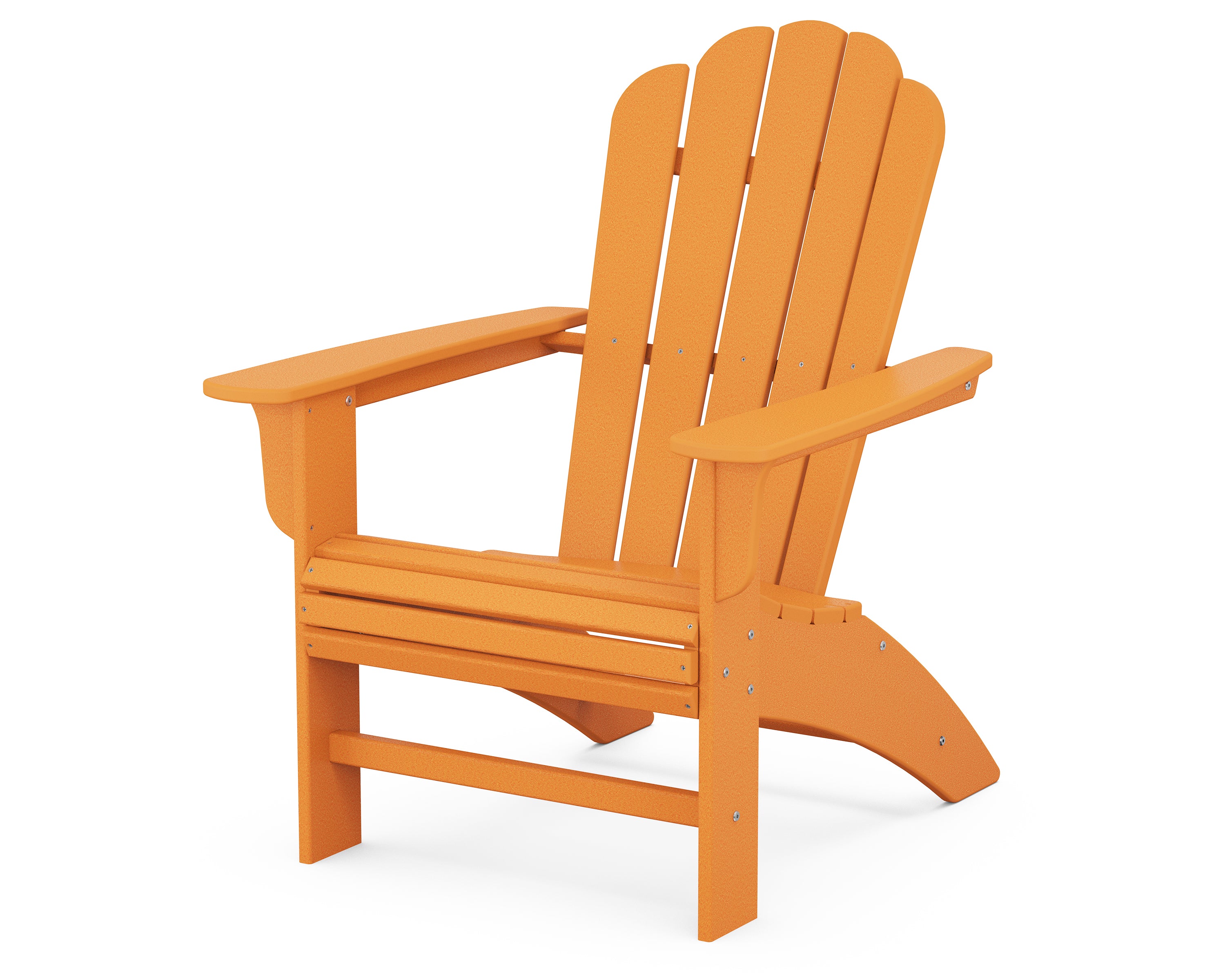 POLYWOOD Country Living Curveback Adirondack Chair in Tangerine