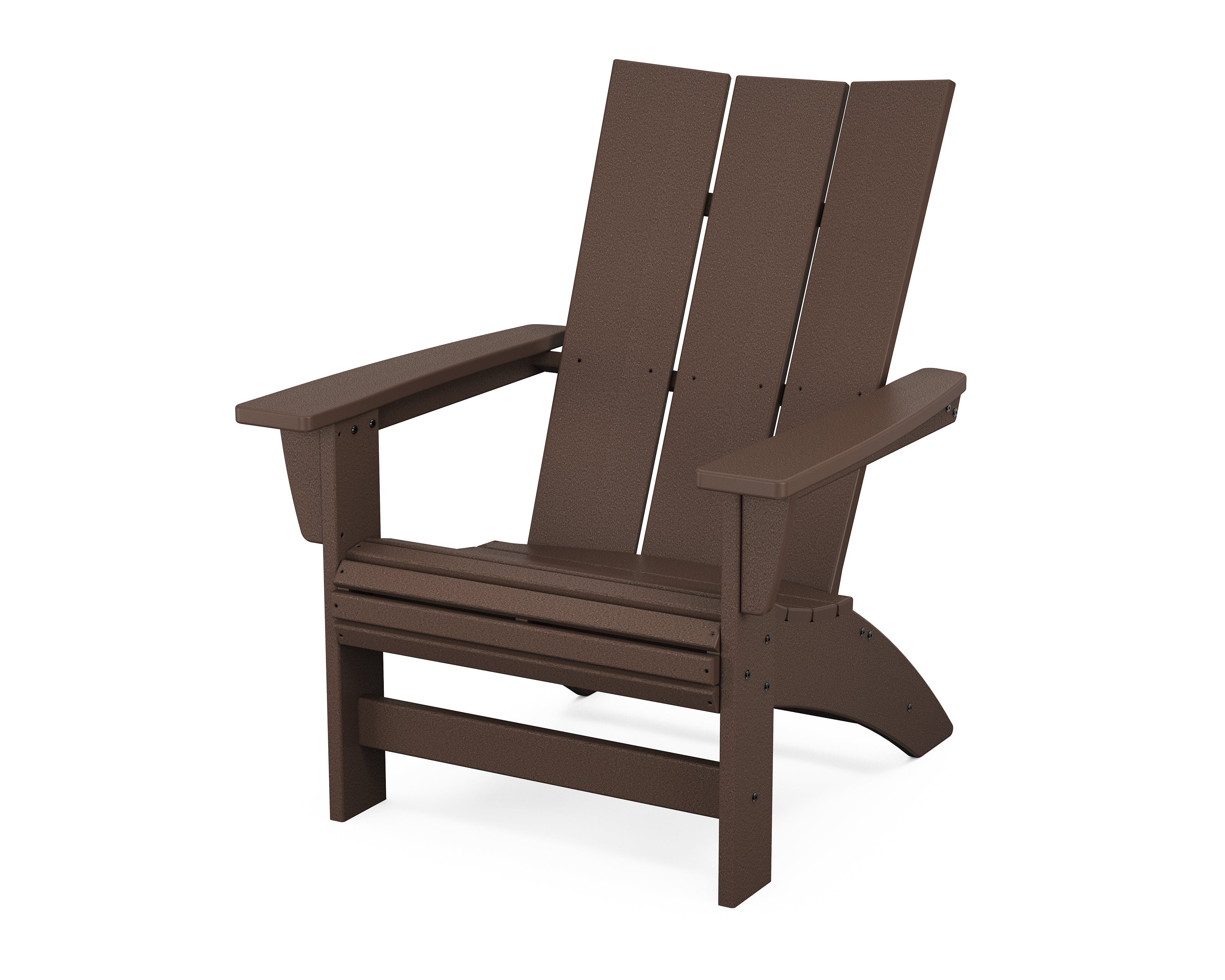 POLYWOOD Modern Grand Adirondack Chair in Mahogany