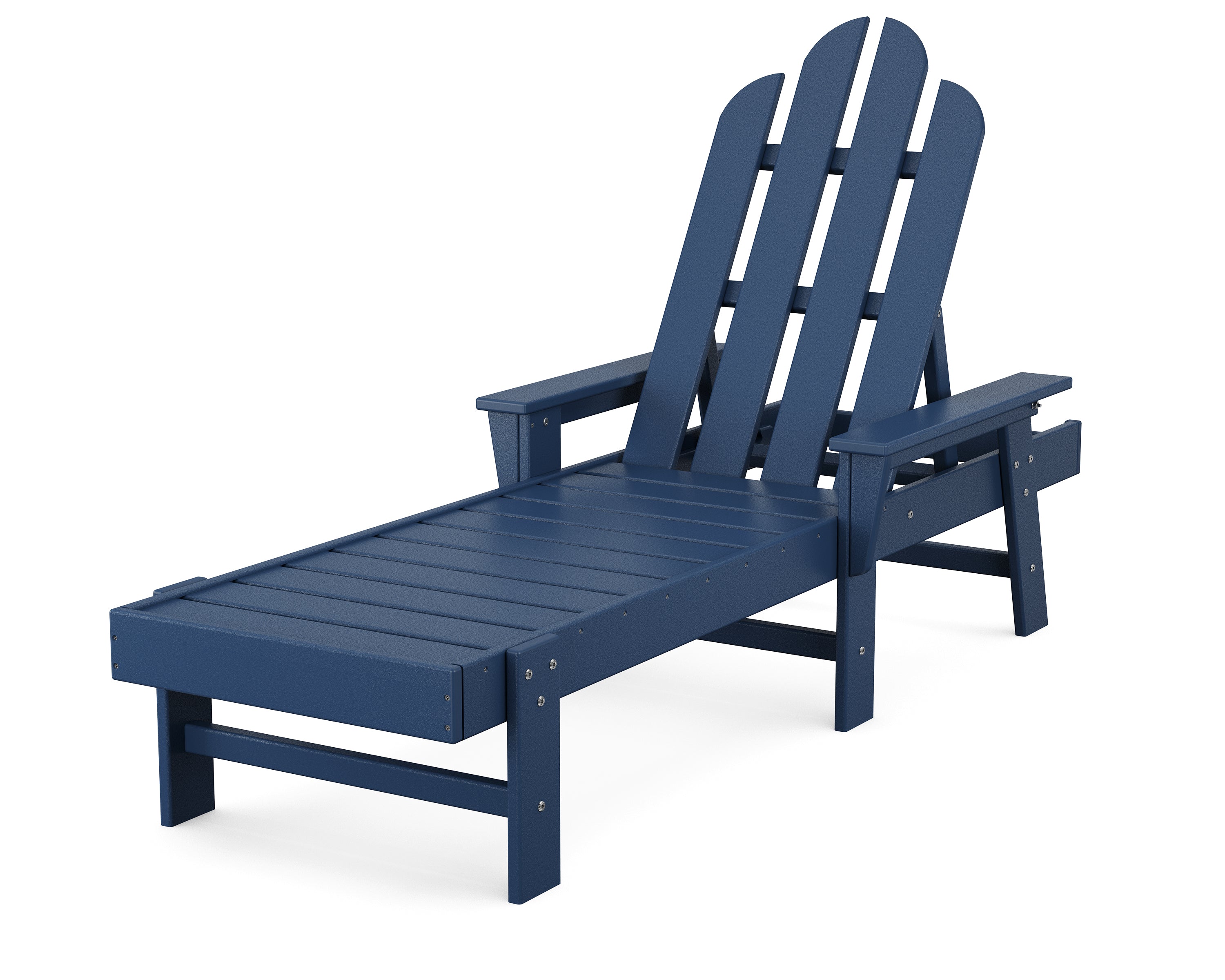 POLYWOOD Long Island Chaise in Navy